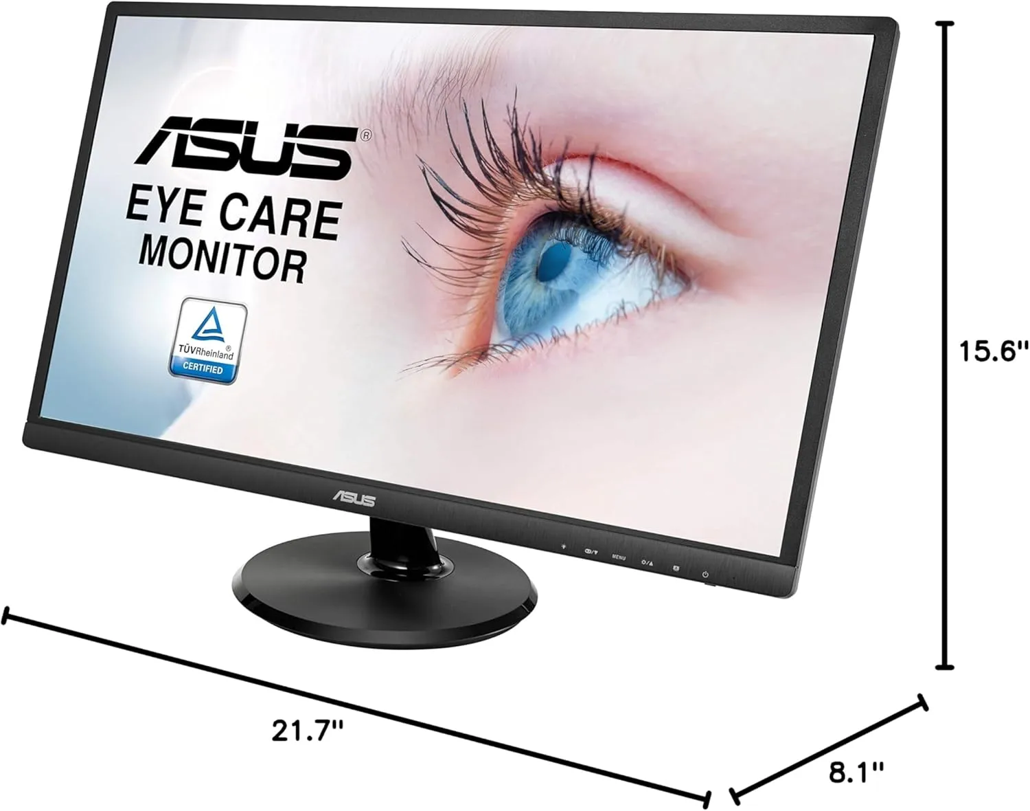 ASUS Full HD 1080p Monitor with Eye Care, HDMI VGA USB
