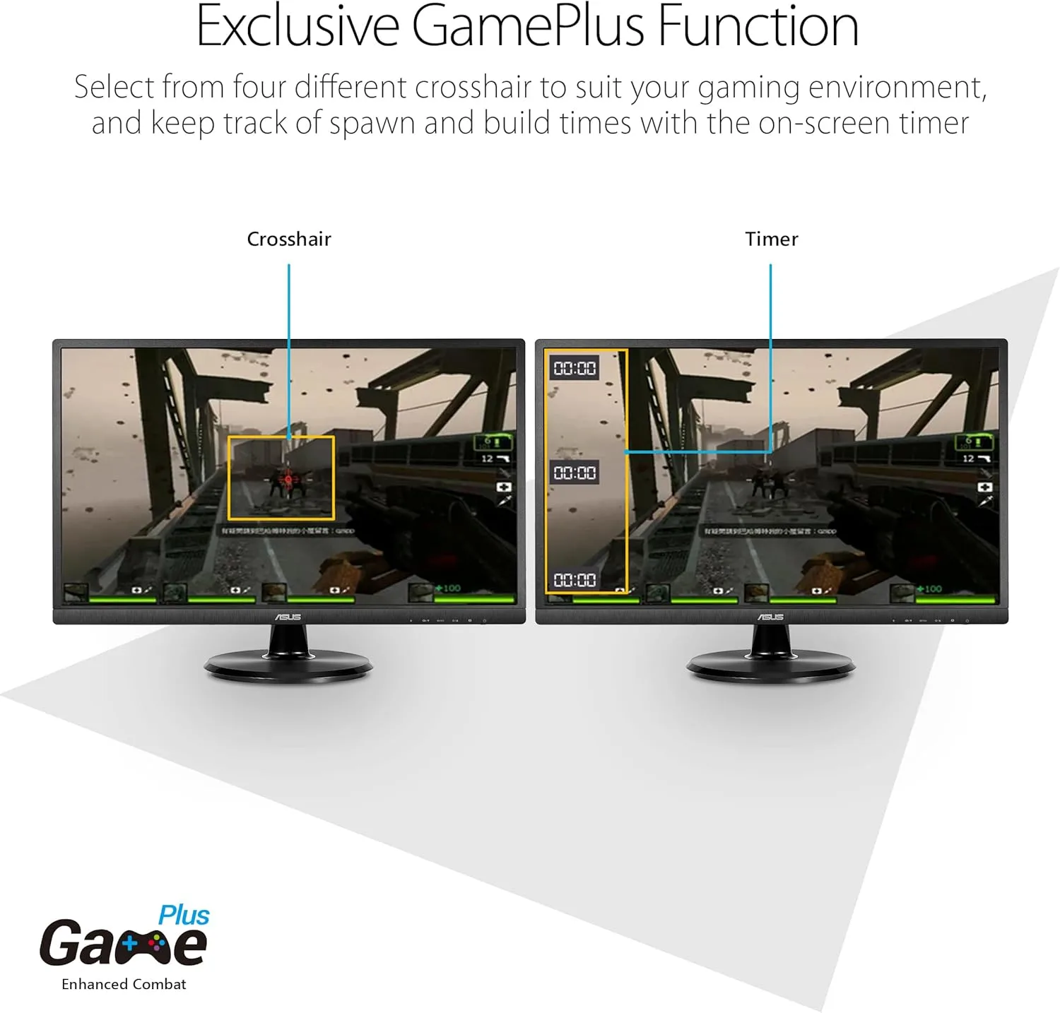 ASUS Full HD 1080p Monitor with Eye Care, HDMI VGA USB