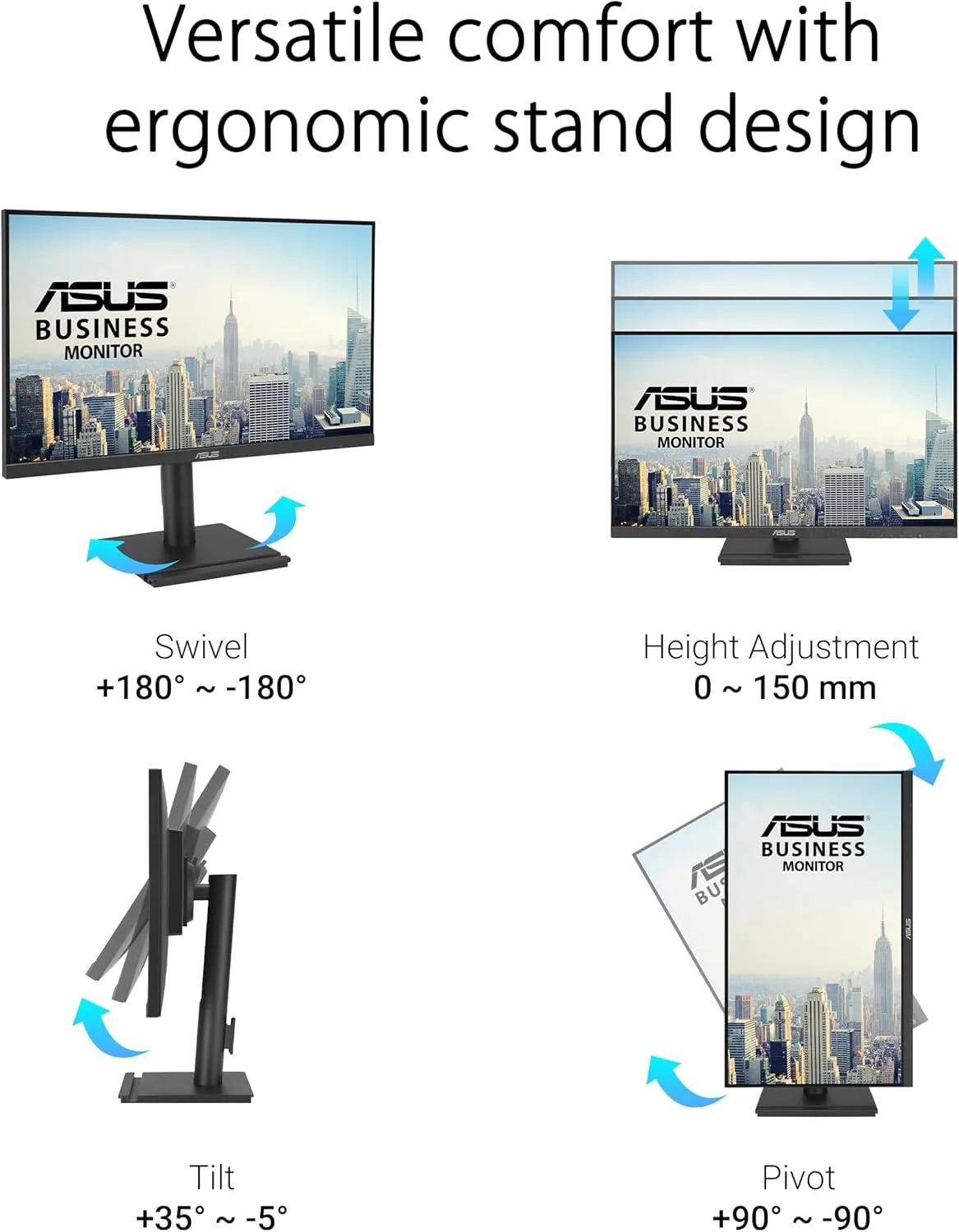 ASUS Full HD IPS Frameless Monitor with Adaptive-Sync