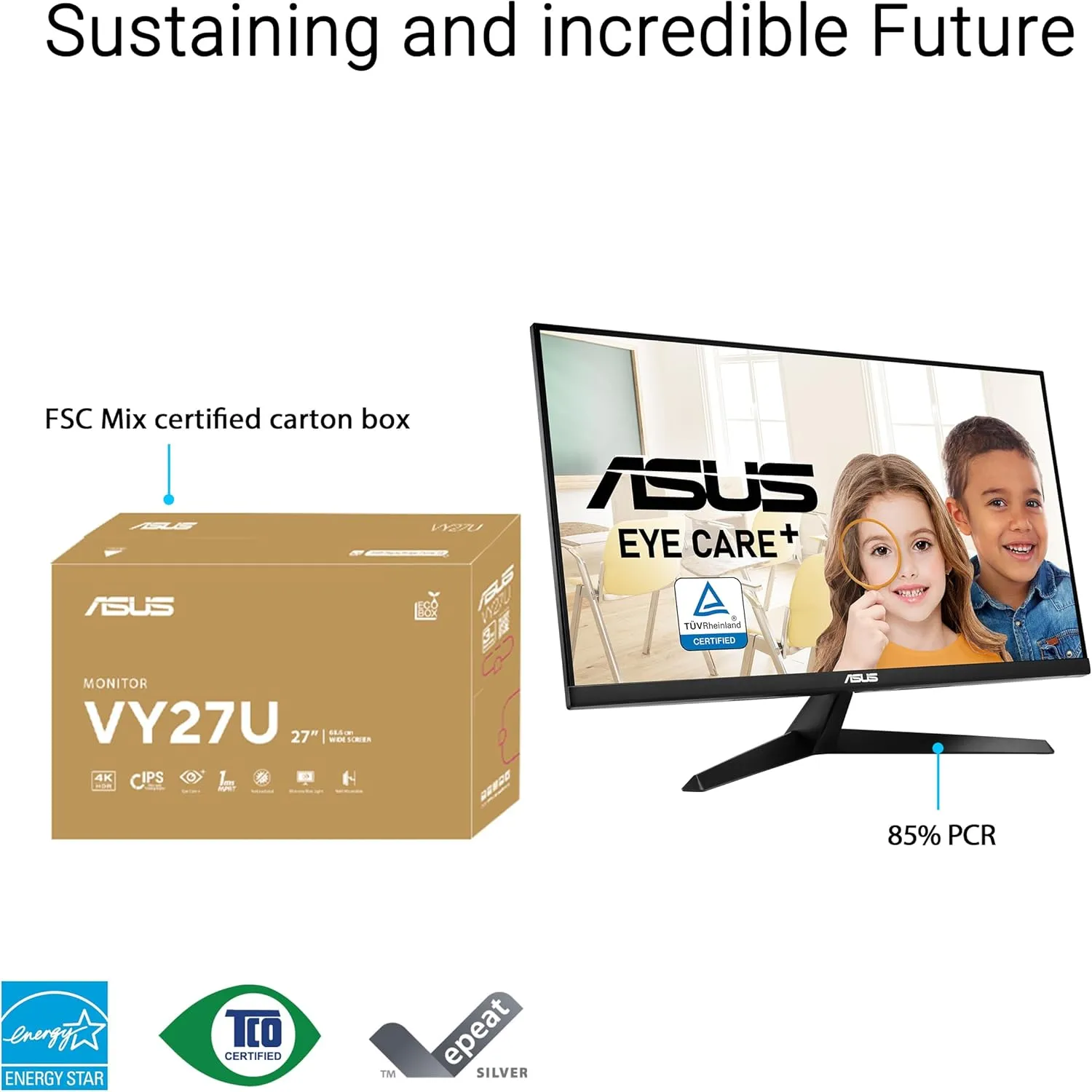 ASUS 27-inch IPS Eye Care Monitor