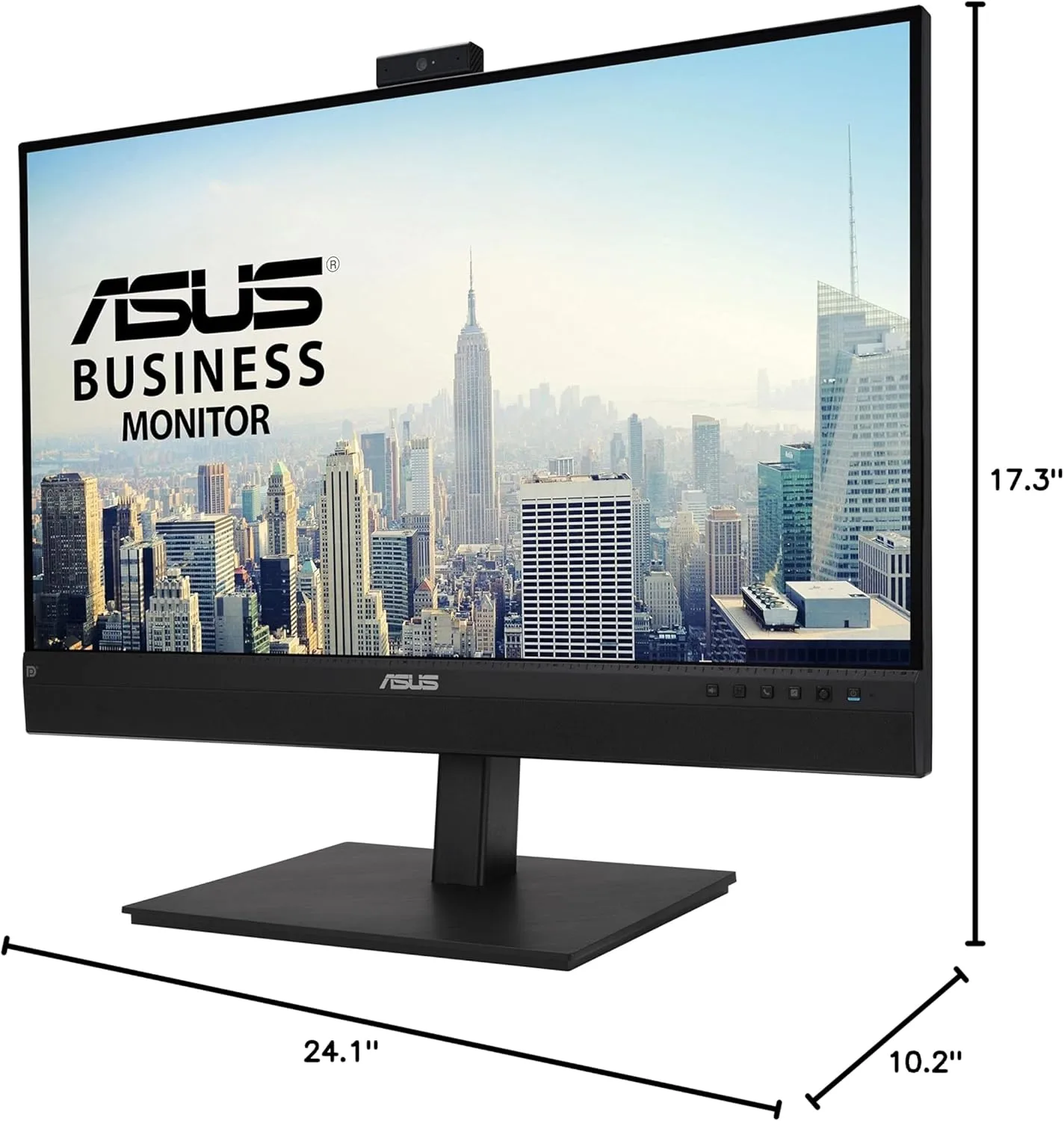 ASUS 27” 1440P Video Conference Monitor (BE27ACSBK) - QHD IPS, Built-in Webcam