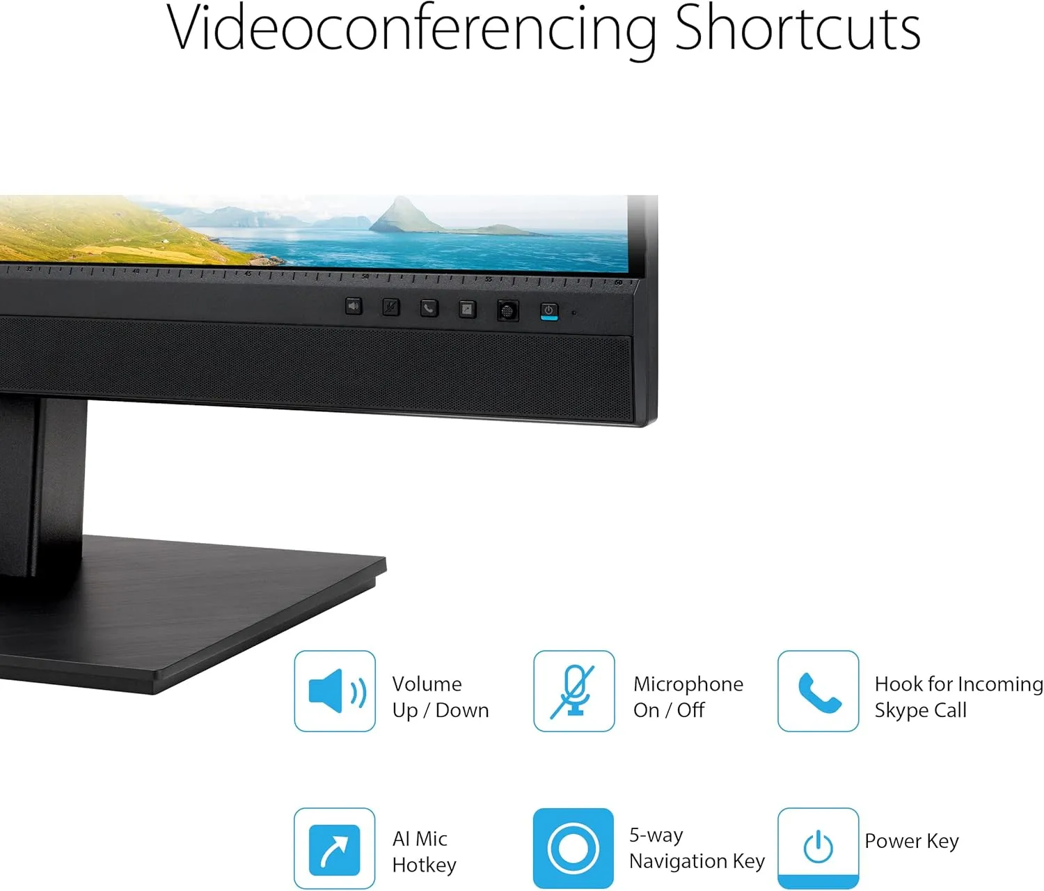 ASUS 27” 1440P Video Conference Monitor (BE27ACSBK) - QHD IPS, Built-in Webcam