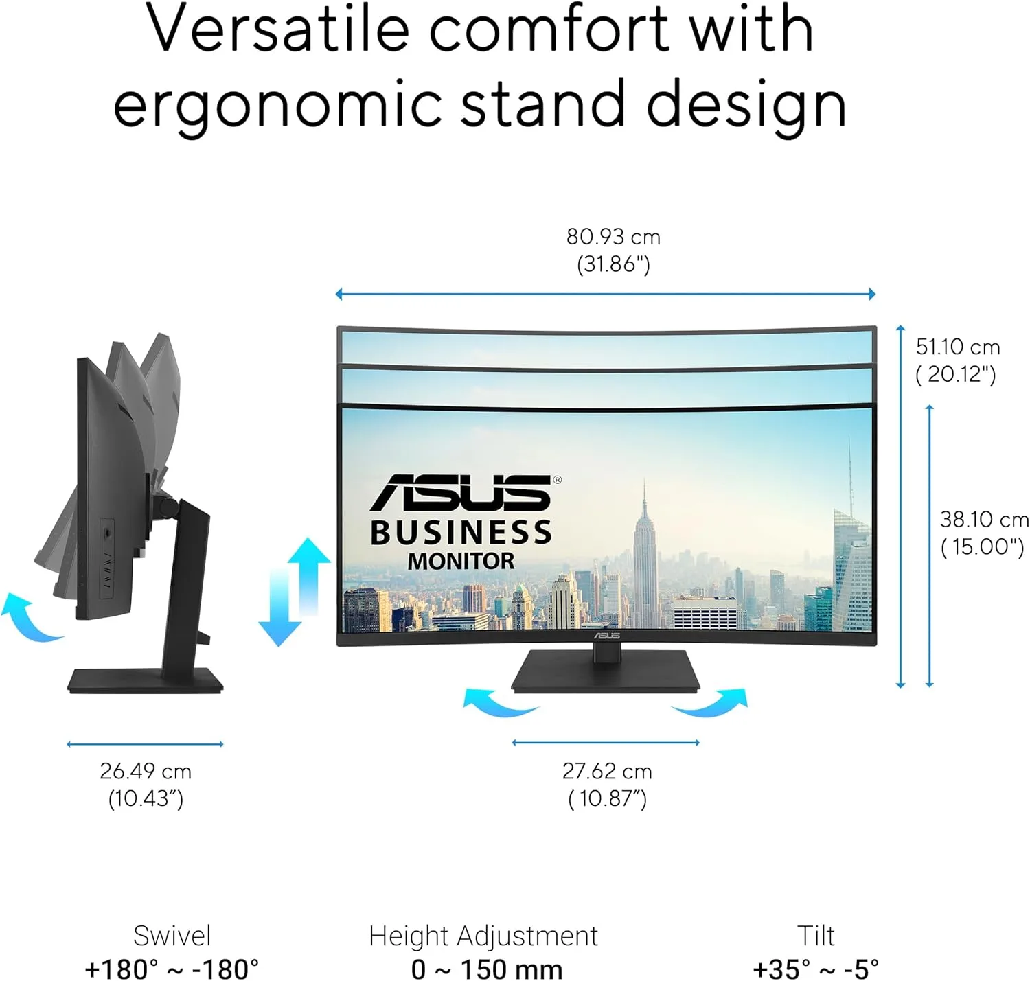 ASUS Eye Care Monitors with Adaptive-Sync & VESA Mount