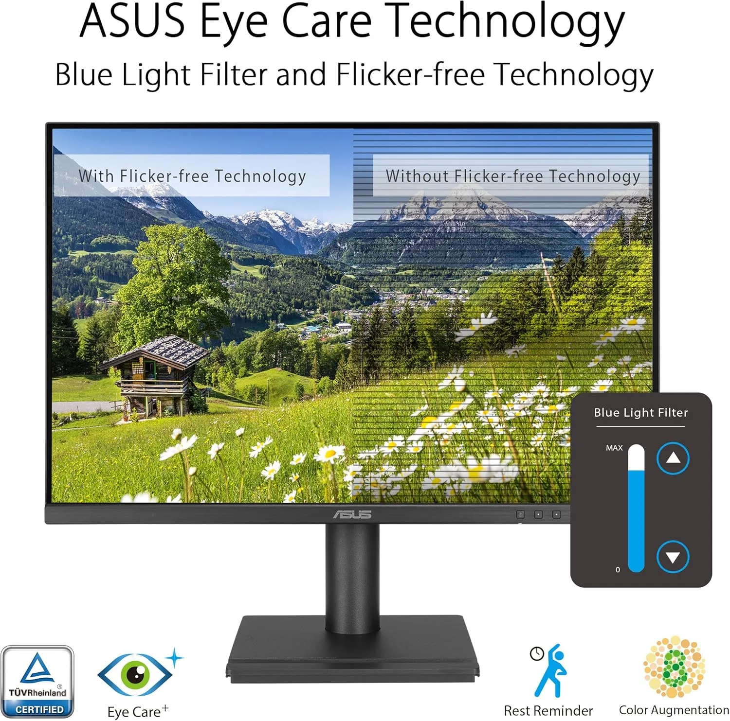 ASUS 24” Docking Monitor (BE248CFN) – WUXGA (1920x1200), IPS, 100Hz, Frameless, USB-C Docking, RJ45, Speakers, Height Adjustable, HDMI, Daisy-Chain, Eye Care, Wall Mountable, 3 yr Warranty