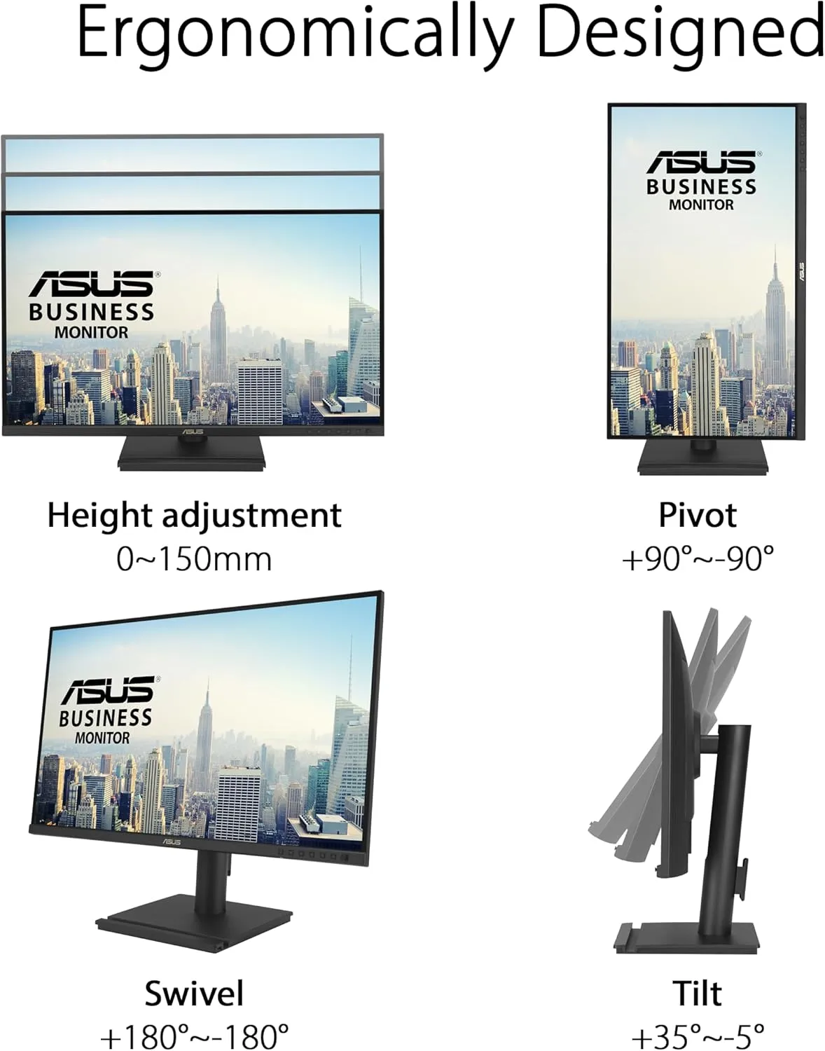 ASUS BE27AQG 27-inch QHD 1440p IPS Business Monitor