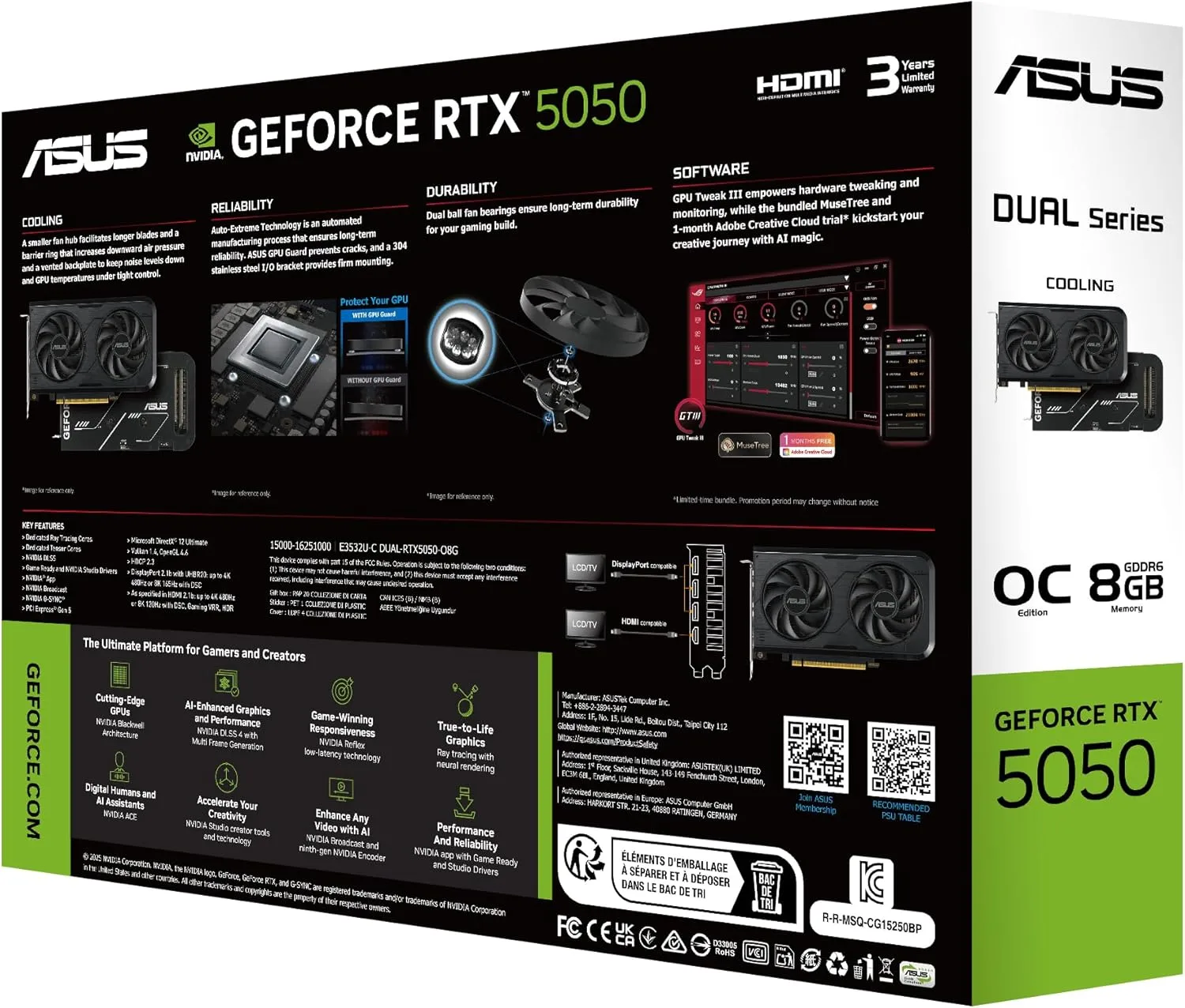 ASUS GeForce RTX Compact Graphics Cards