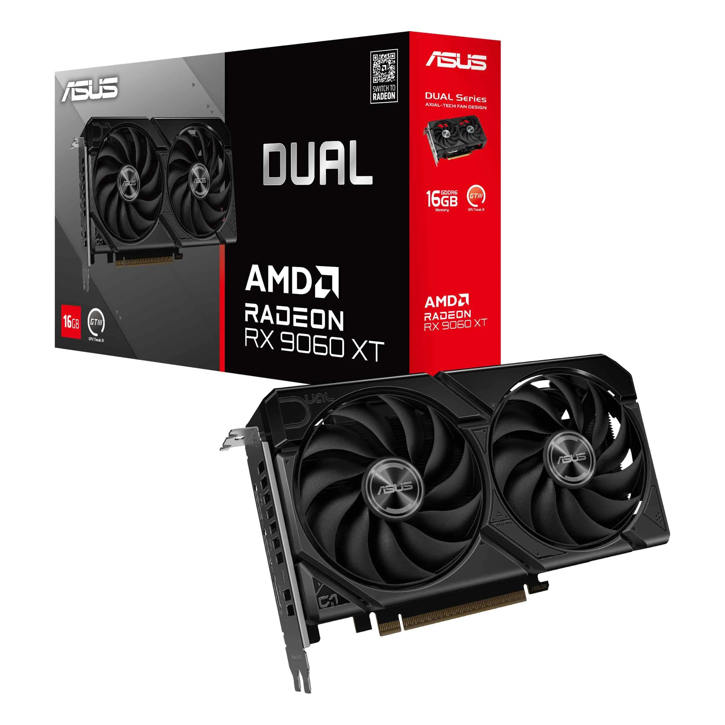 ASUS Radeon 16GB GDDR6 Graphics Card with Axial-tech Cooling