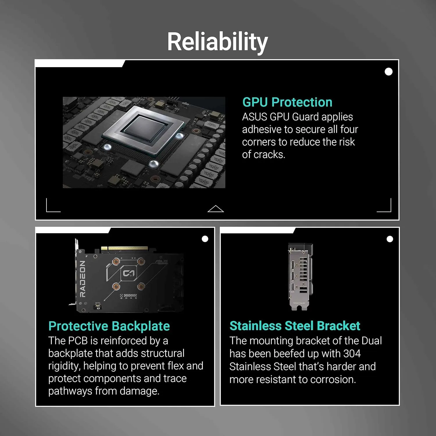 ASUS Radeon 16GB GDDR6 Graphics Card with Axial-tech Cooling
