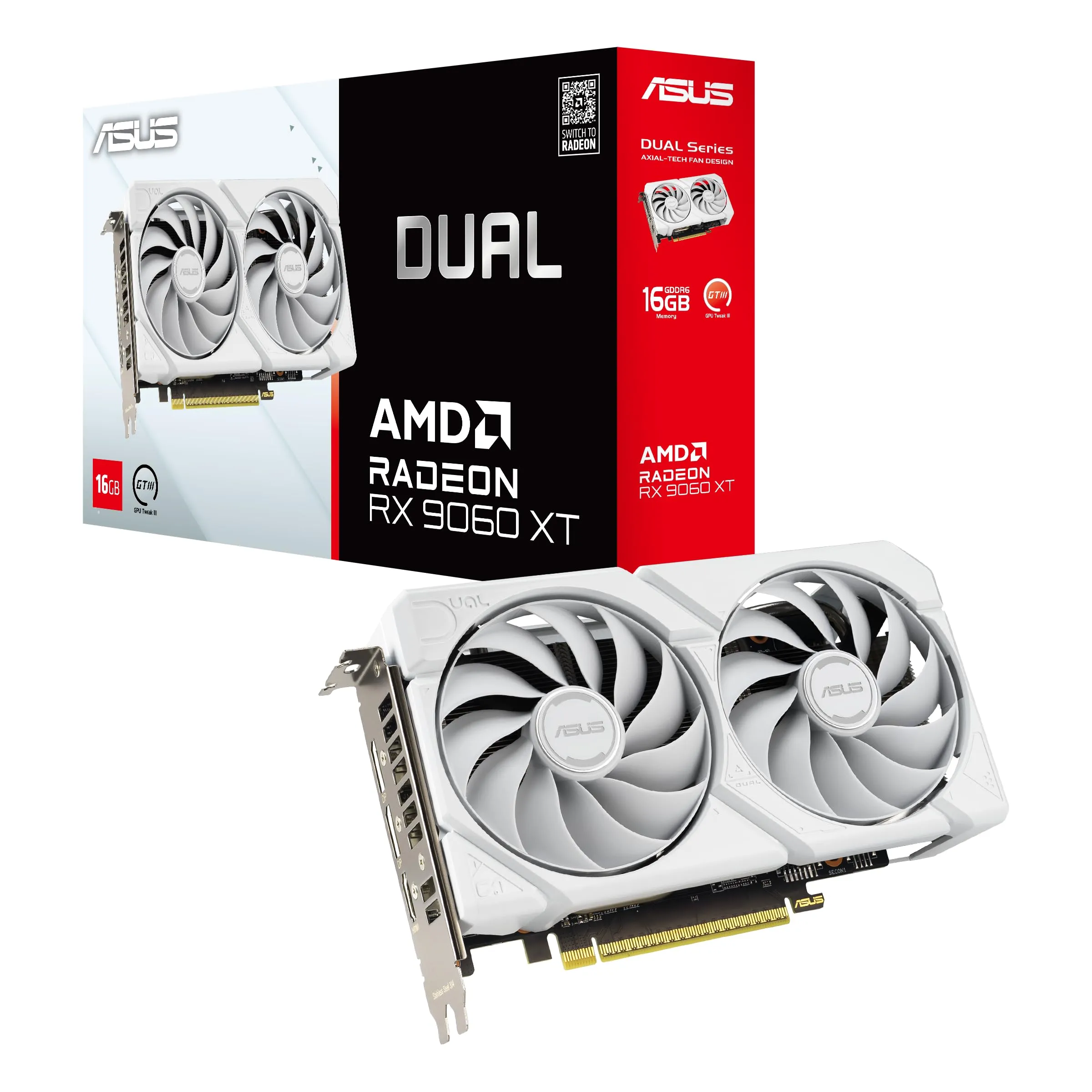 ASUS Radeon 16GB GDDR6 Graphics Card with Axial-tech Cooling