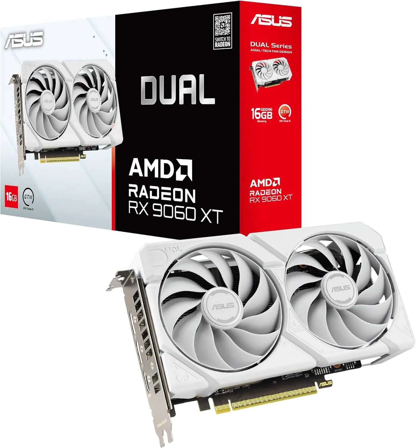 ASUS Radeon 16GB GDDR6 Graphics Card with Axial-tech Cooling