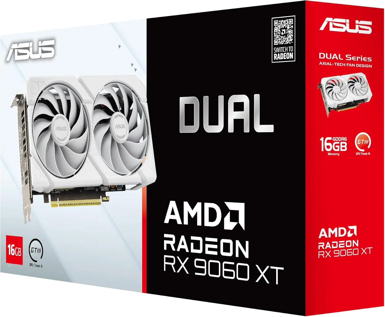 ASUS Radeon 16GB GDDR6 Graphics Card with Axial-tech Cooling