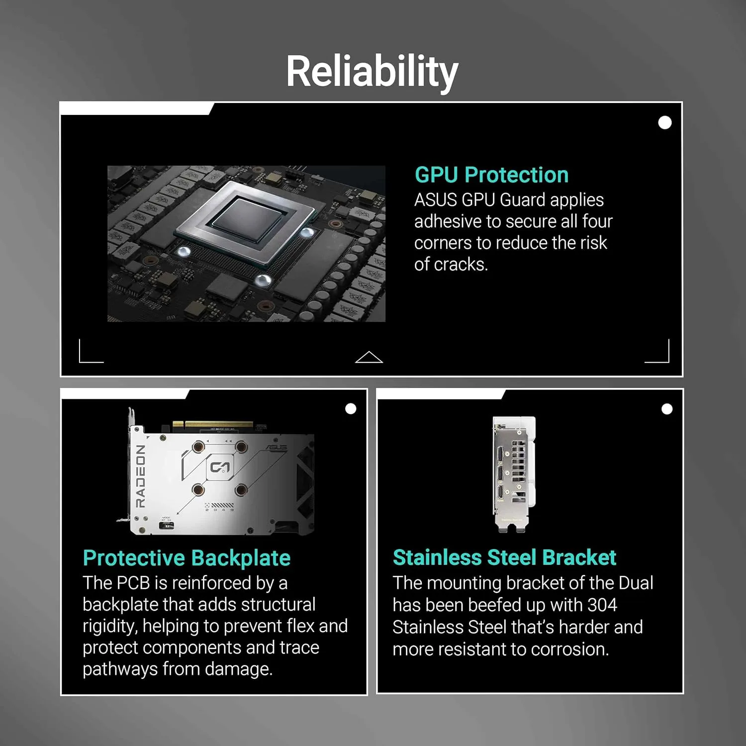 ASUS Radeon 16GB GDDR6 Graphics Card with Axial-tech Cooling