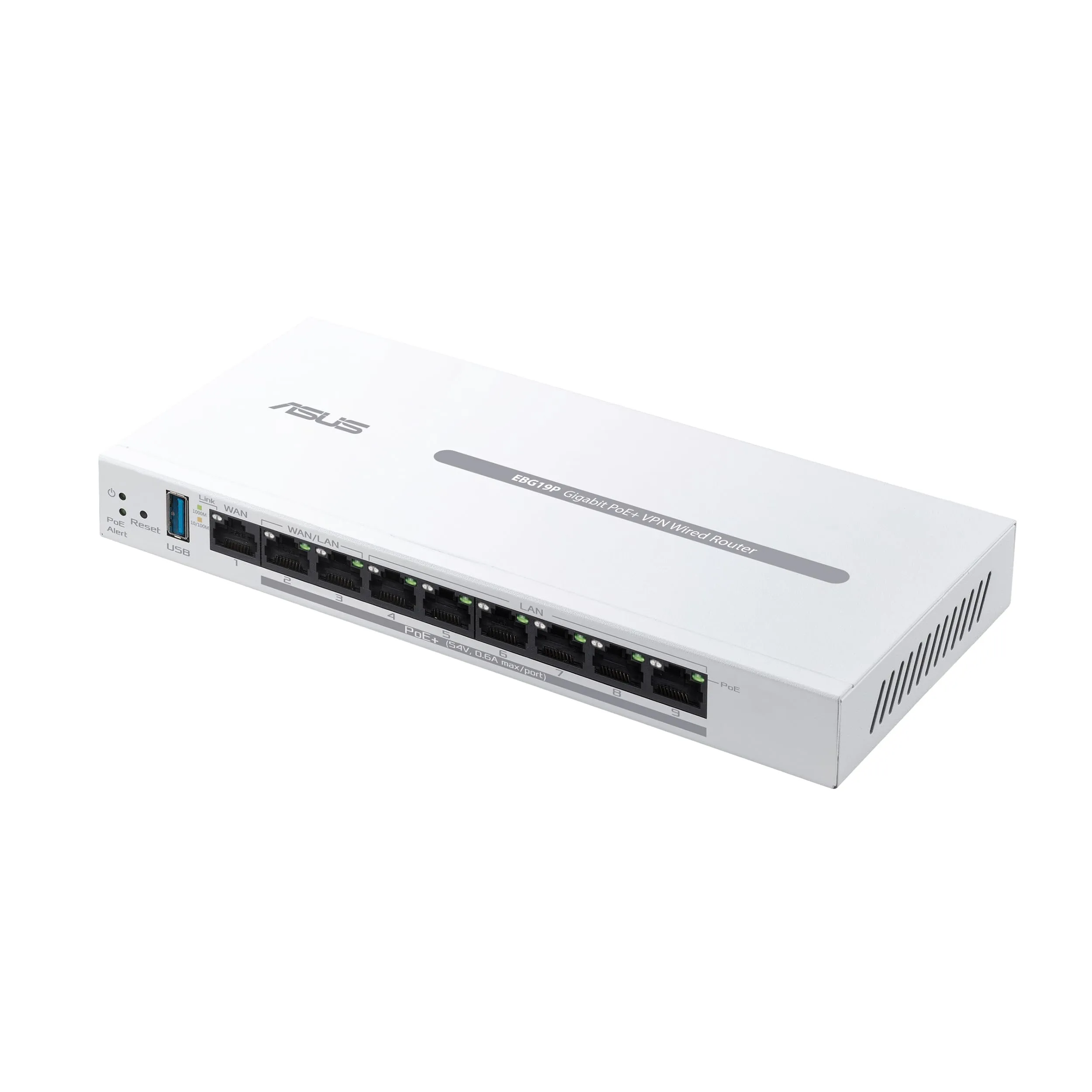 ASUS ExpertWiFi EBG19P Gigabit PoE+ VPN Router, 8 Ports, 123W