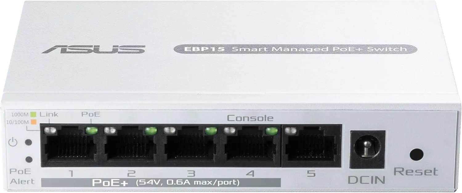 ASUS ExpertWiFi EBP15 PoE+ Switch w/ Smart App