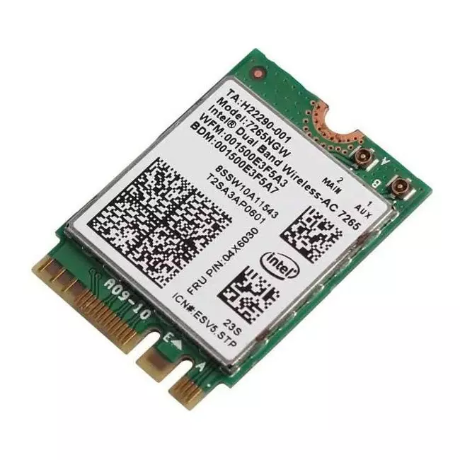 Intel 7265NGW Dual Band Wireless-AC Network Card