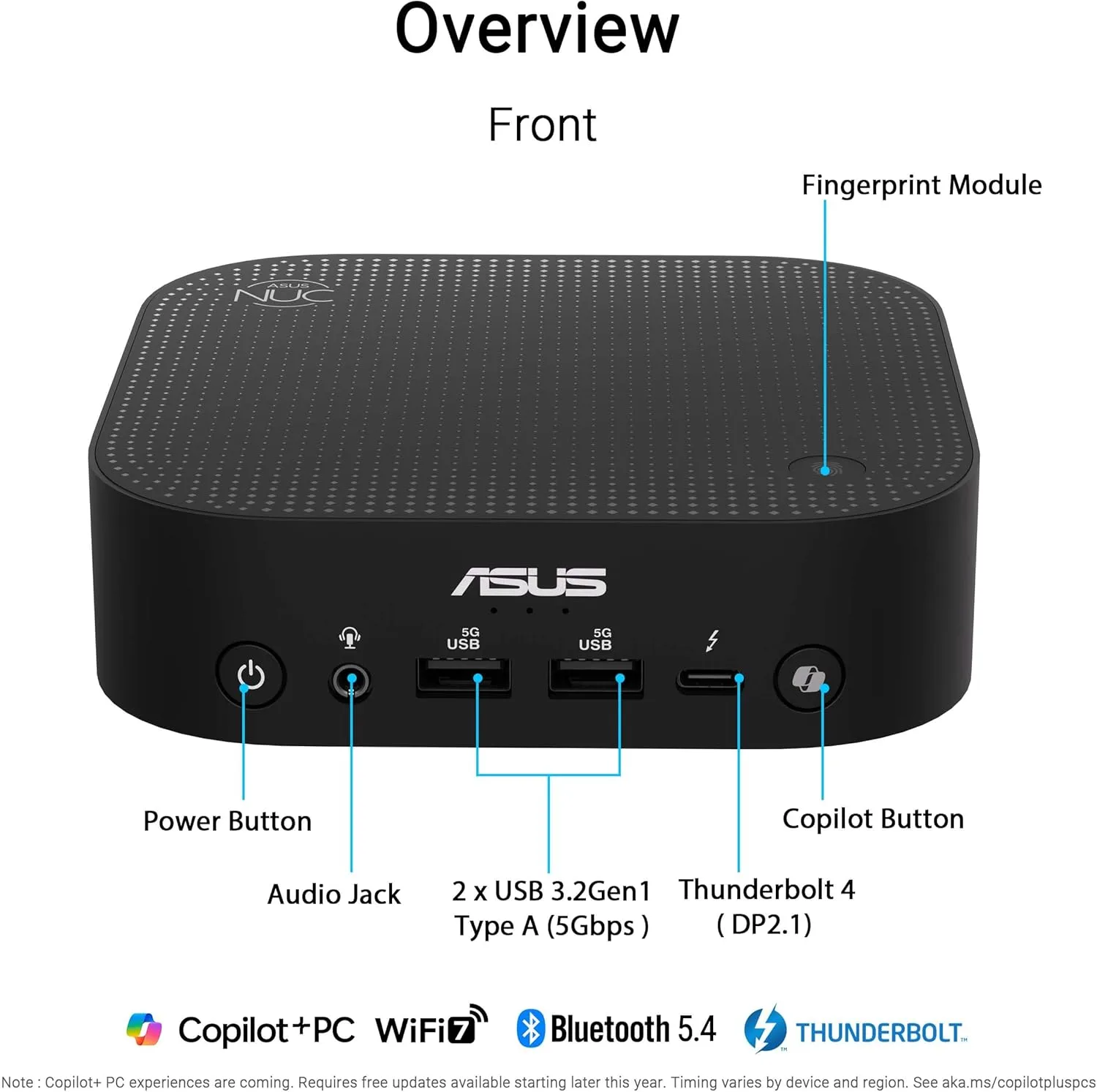ASUS NUC 14 Pro AI Mini PC - Core Ultra 7, 32GB, 1TB NVMe