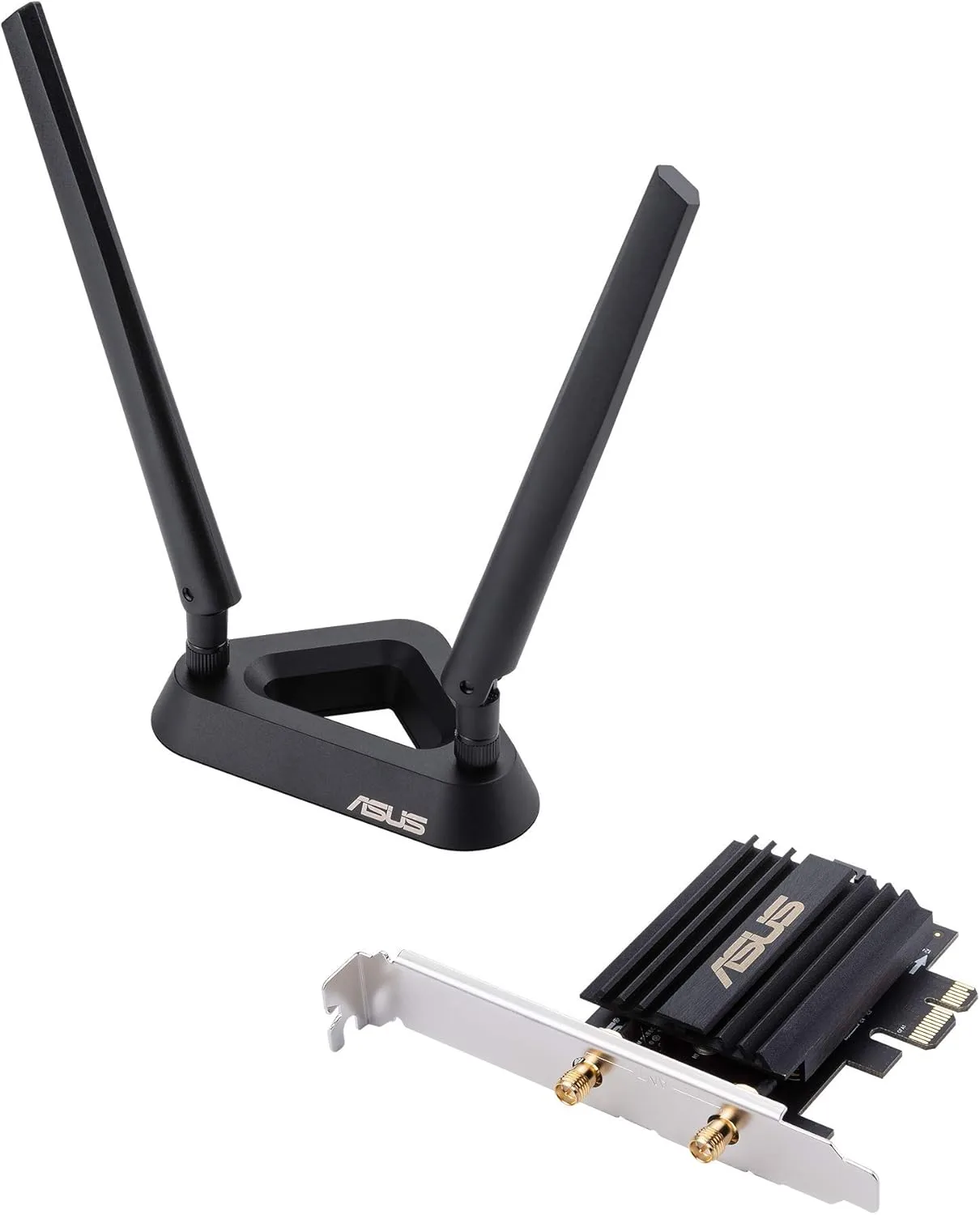 ASUS PCIe WiFi Adapter with Bluetooth and External Antenna