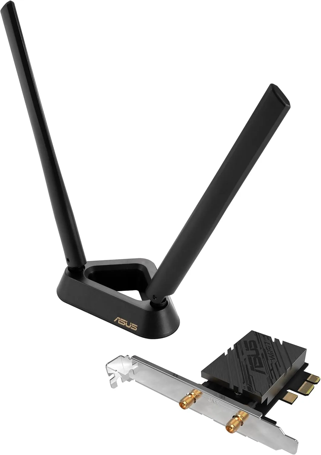 ASUS PCIe WiFi Adapter with Bluetooth and External Antenna