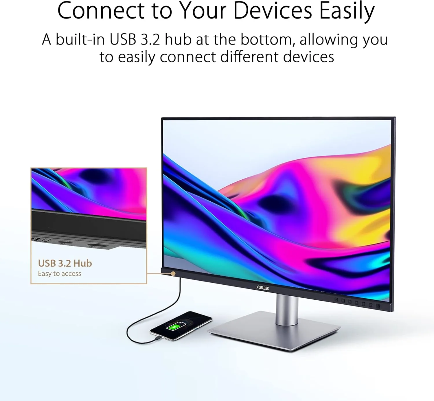 ASUS ProArt Display 27-inch Professional Monitor - IPS, Calman Verified, USB-C PD