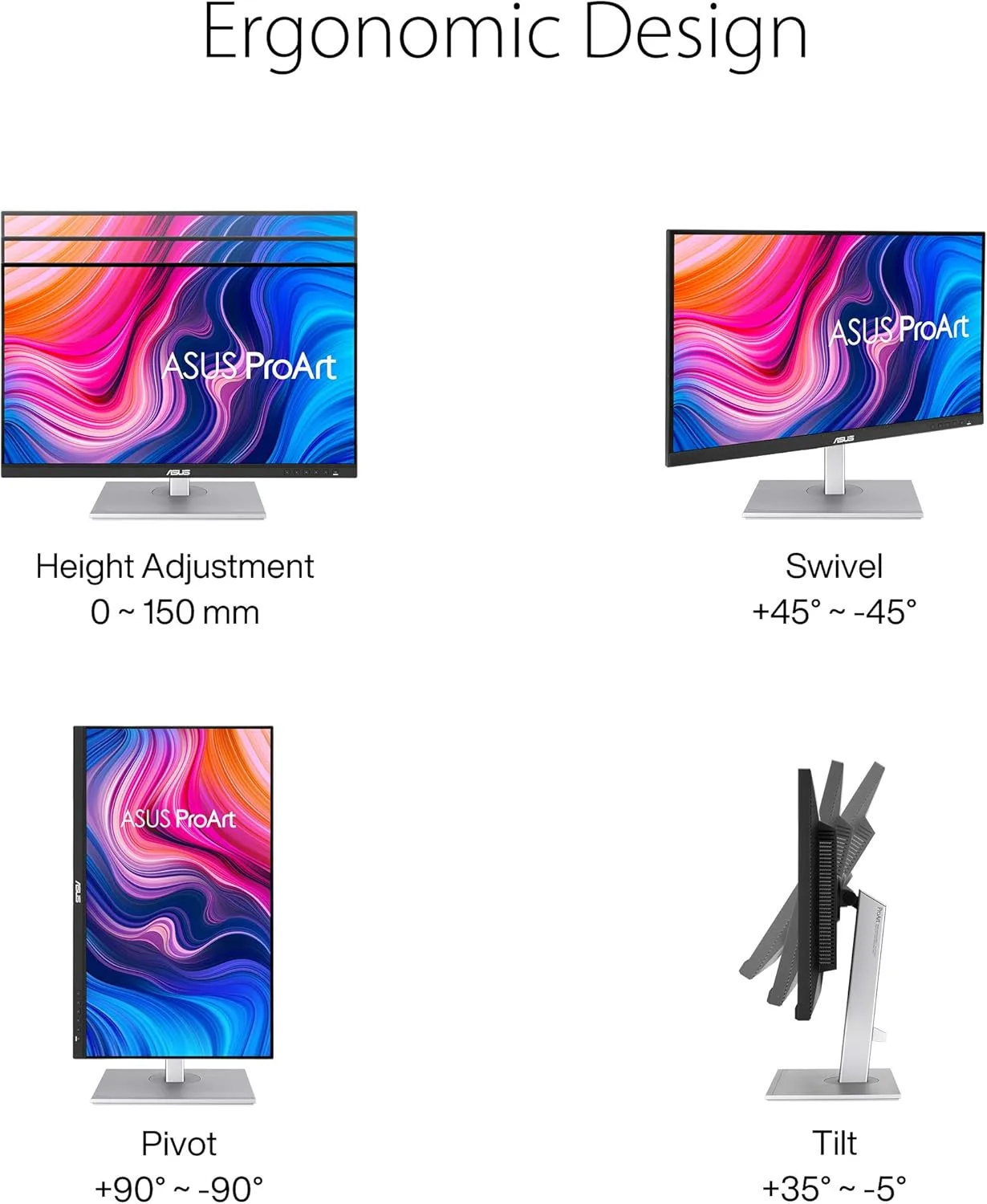 ASUS ProArt Display 27-inch Professional Monitor - IPS, Calman Verified, USB-C PD