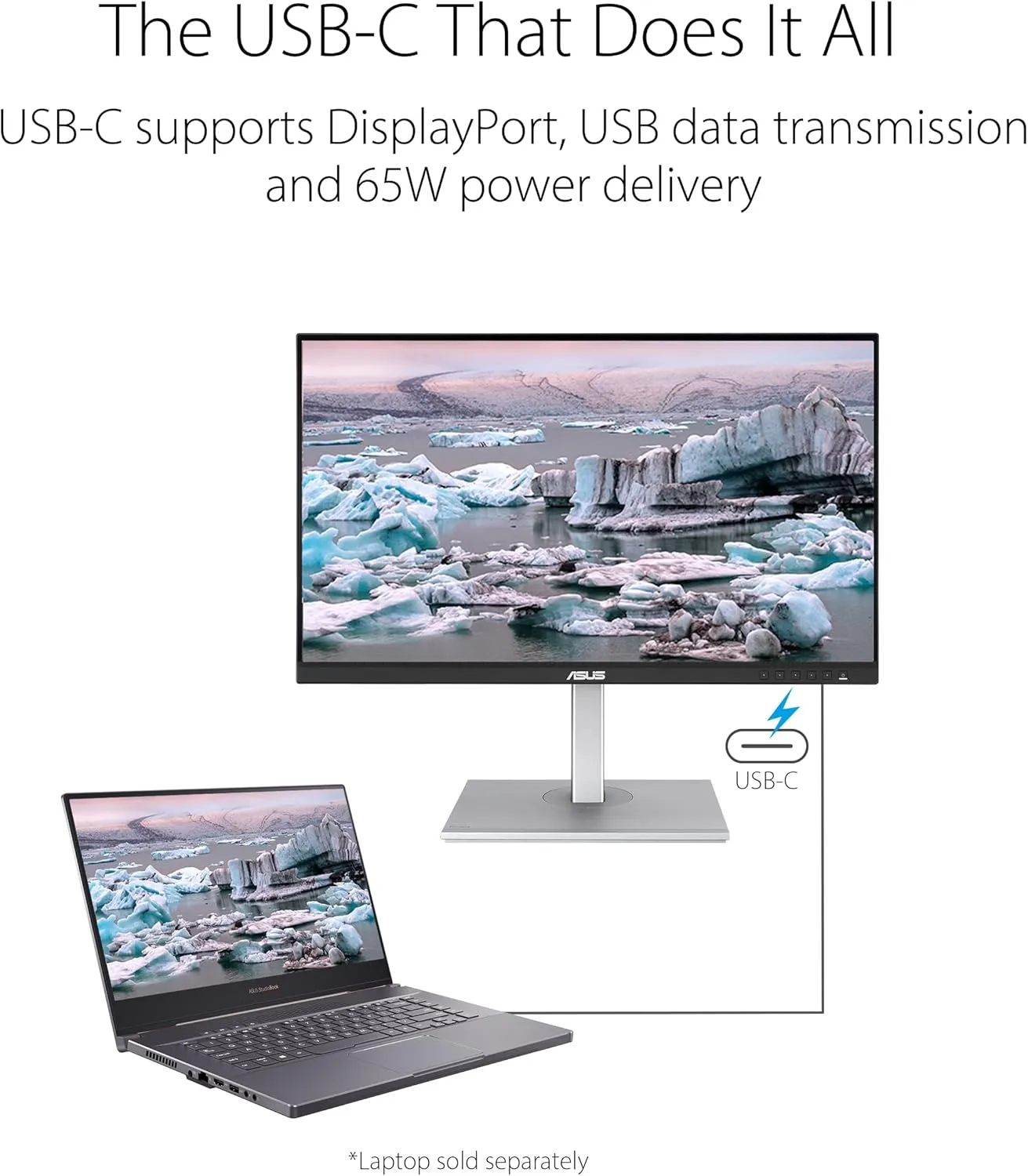 ASUS ProArt Display 27-inch Professional Monitor - IPS, Calman Verified, USB-C PD