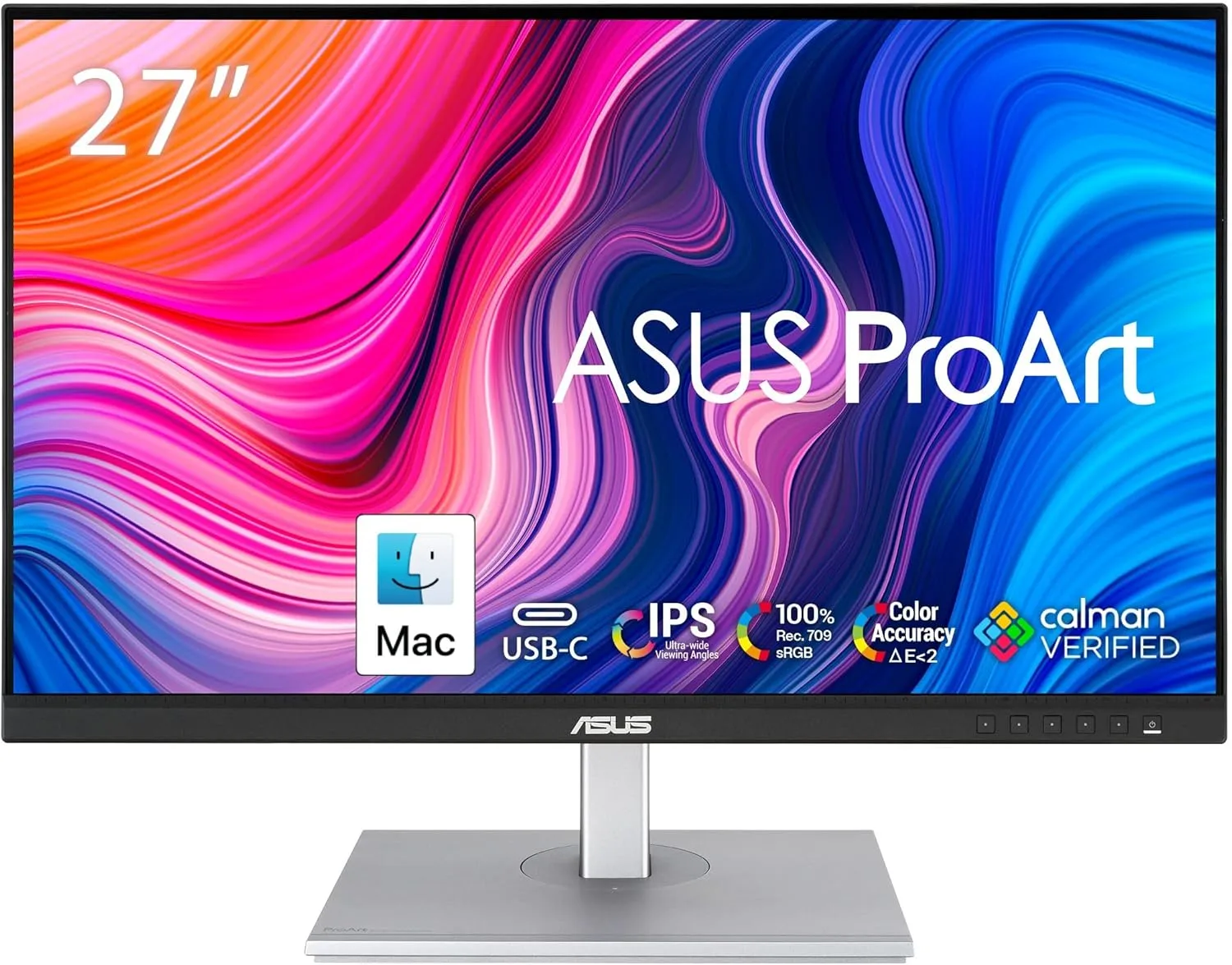 ASUS ProArt Display 27-inch Professional Monitor - IPS, Calman Verified, USB-C PD