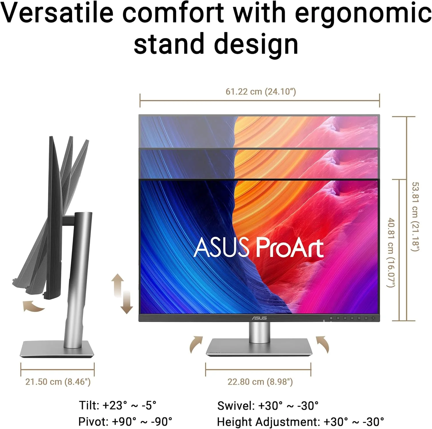 ASUS ProArt Display 27” 5K HDR Professional Monitor (PA27JCV)