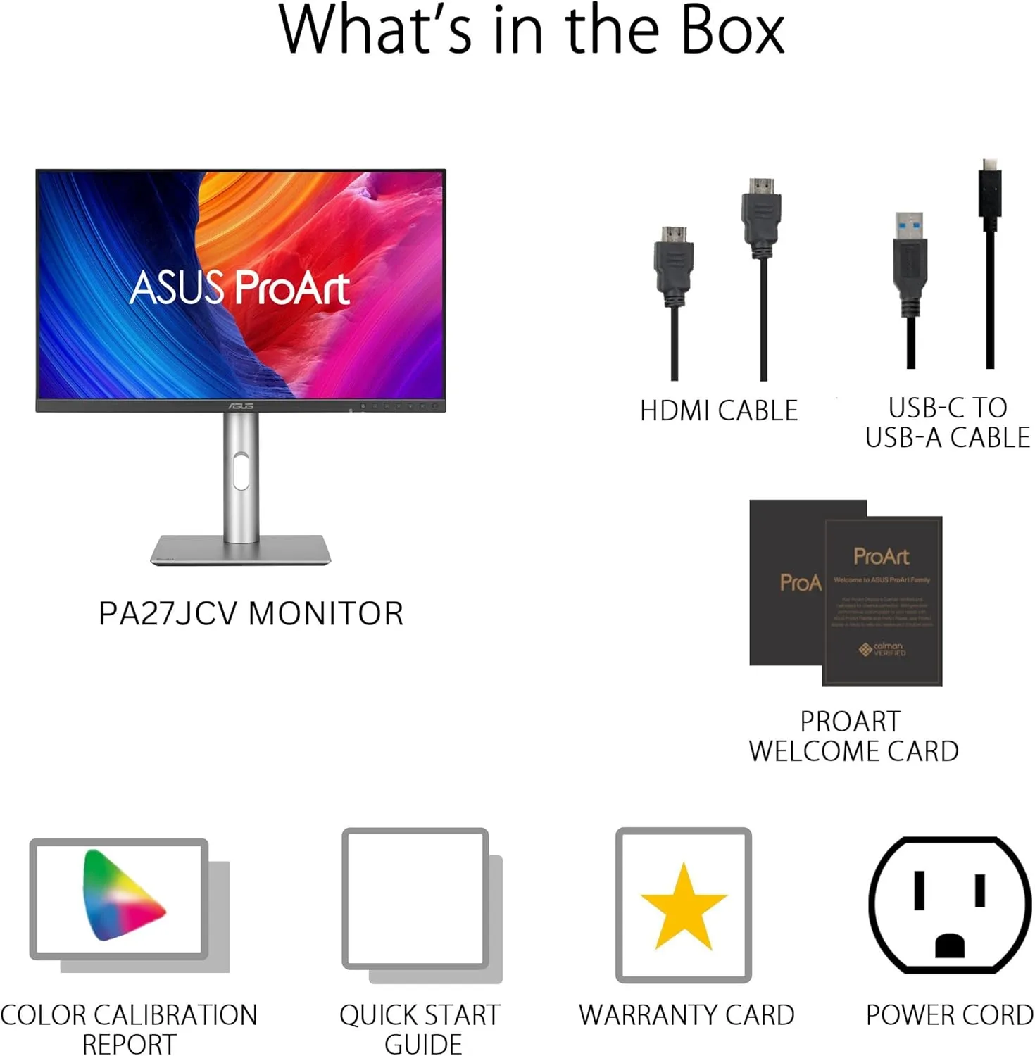 ASUS ProArt Display 27” 5K HDR Professional Monitor (PA27JCV)