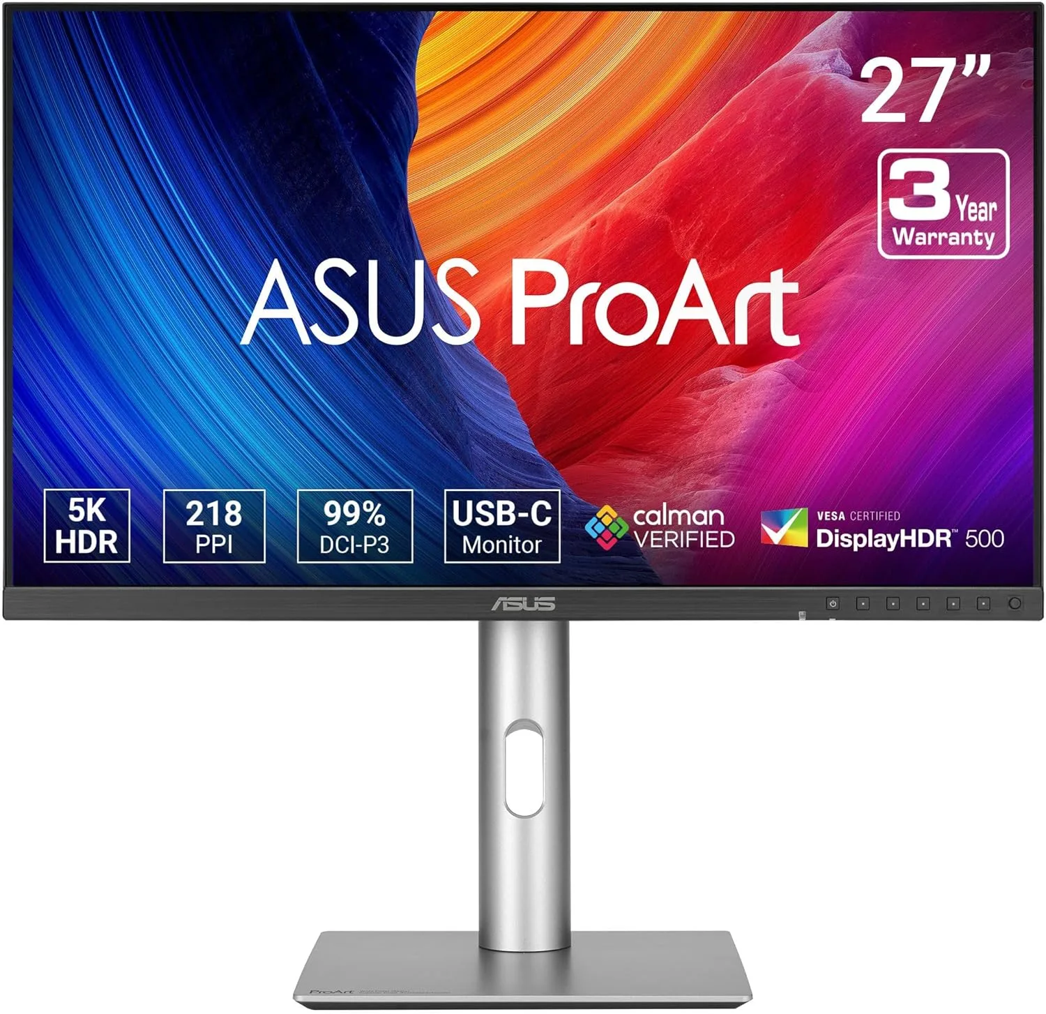 ASUS ProArt Display 27” 5K HDR Professional Monitor (PA27JCV)