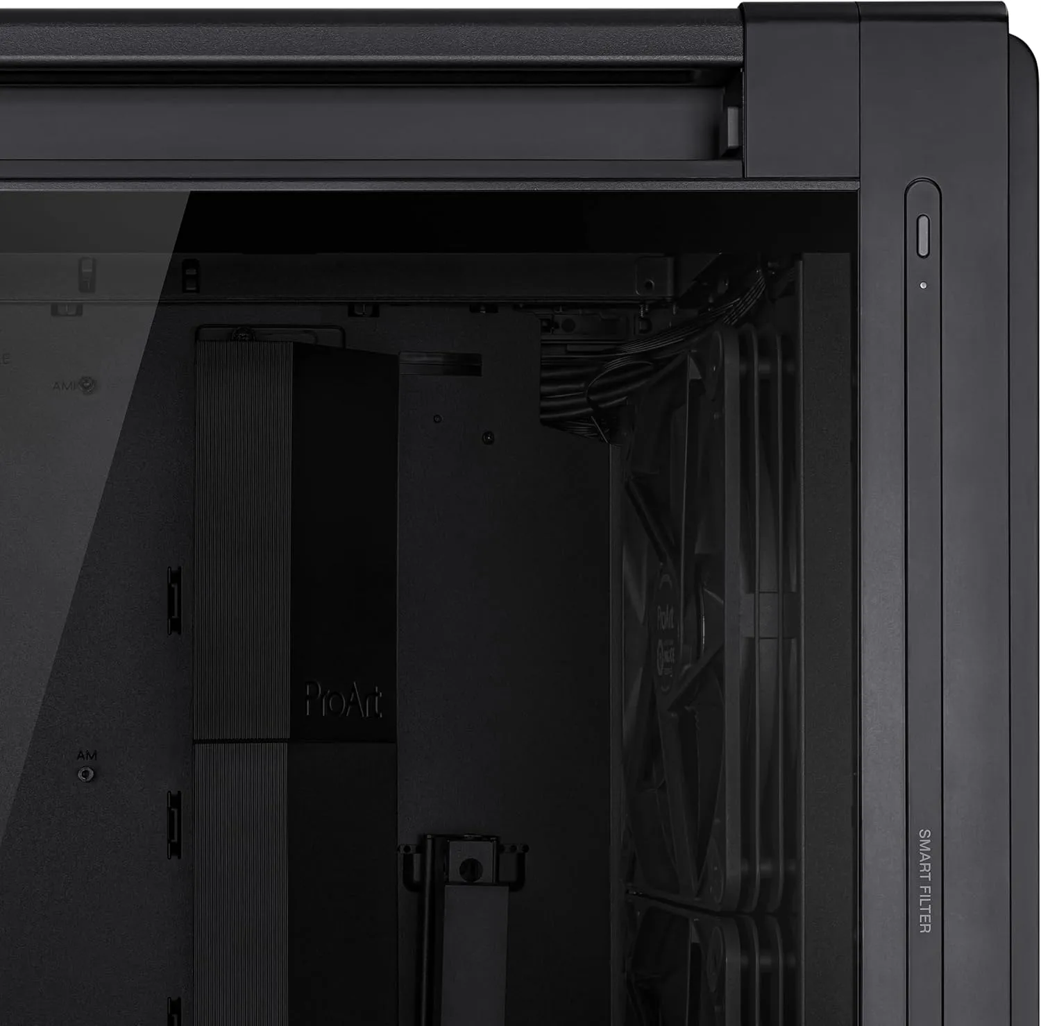 ASUS ProArt PC Case — Tempered Glass, USB-C 20Gbps, Integrated Fan Hub