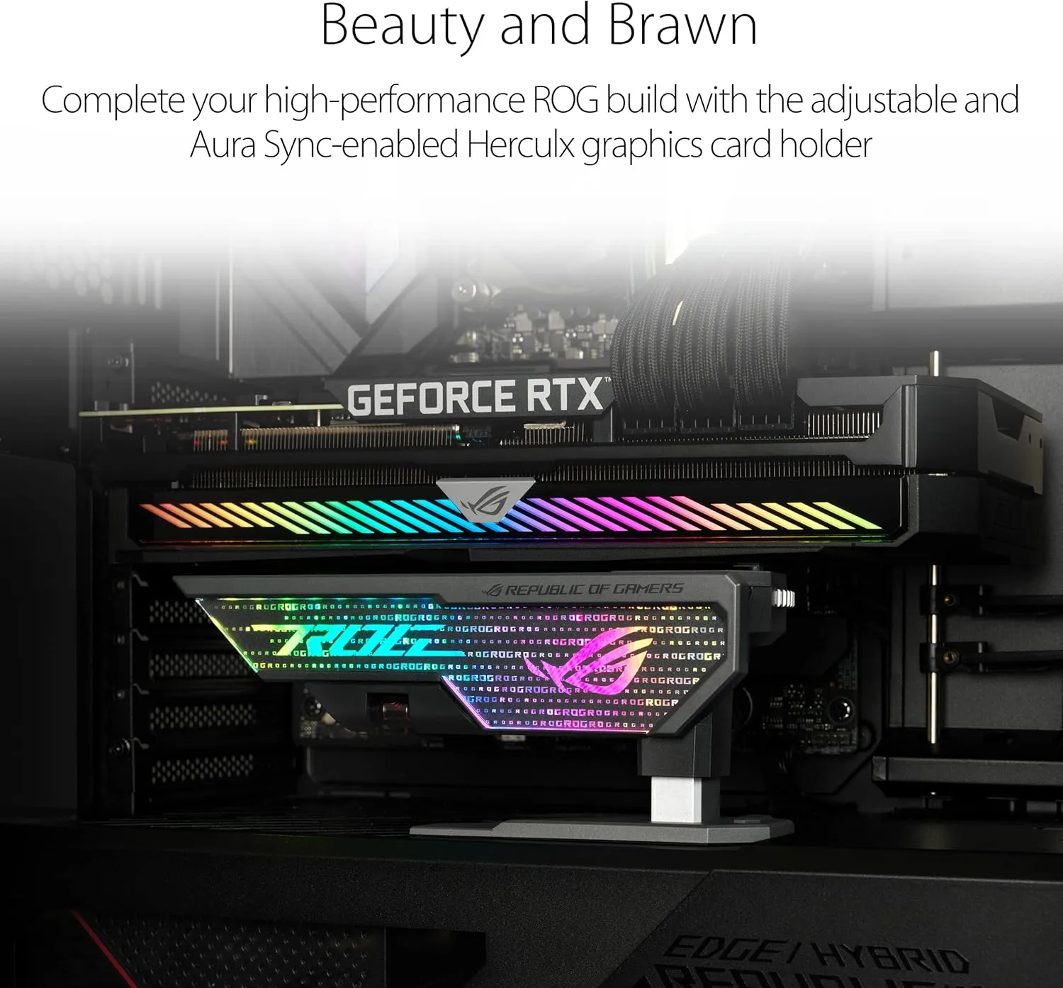 ASUS ROG Herculx Graphics Card Anti-Sag Holder Bracket XH01