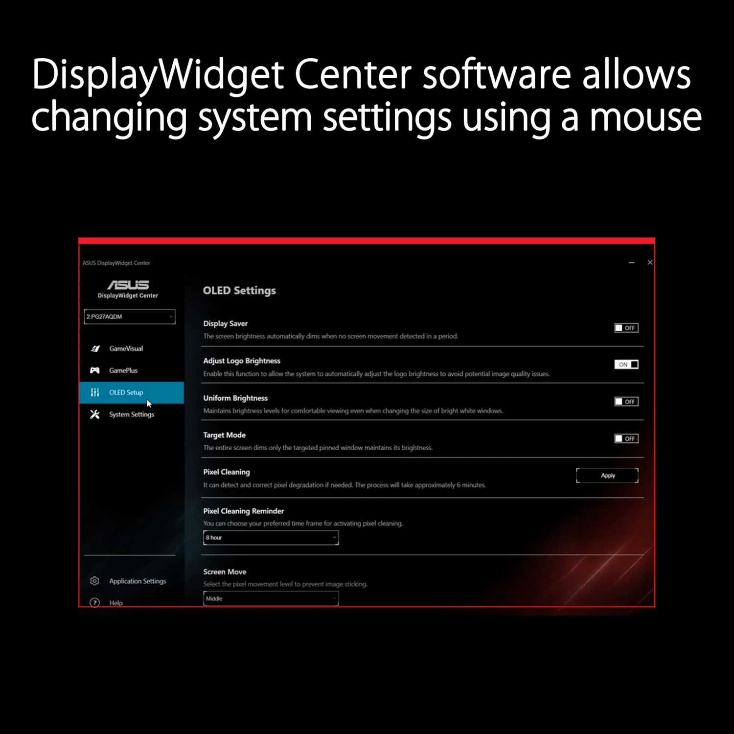 ASUS ROG Swift OLED Gaming Monitor 240Hz 0.03ms