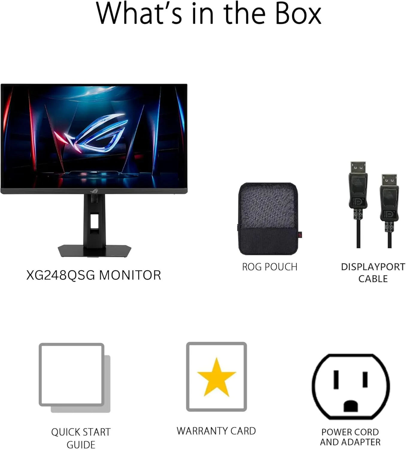 ASUS ROG Strix Ace 24" 1080P Esports Gaming Monitor (XG248QSG) — 610Hz, 0.1ms, HDR400