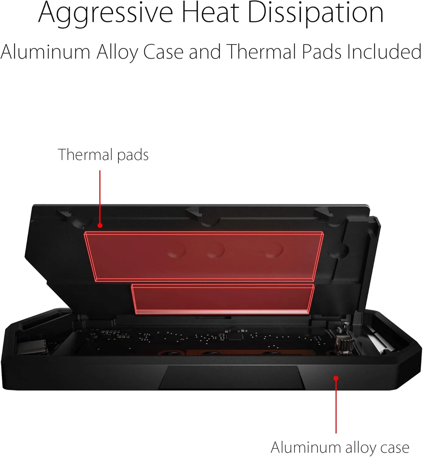 ASUS ROG Strix Arion M.2 NVMe SSD External Enclosure - USB 3.2 Gen 2 (10Gbps)