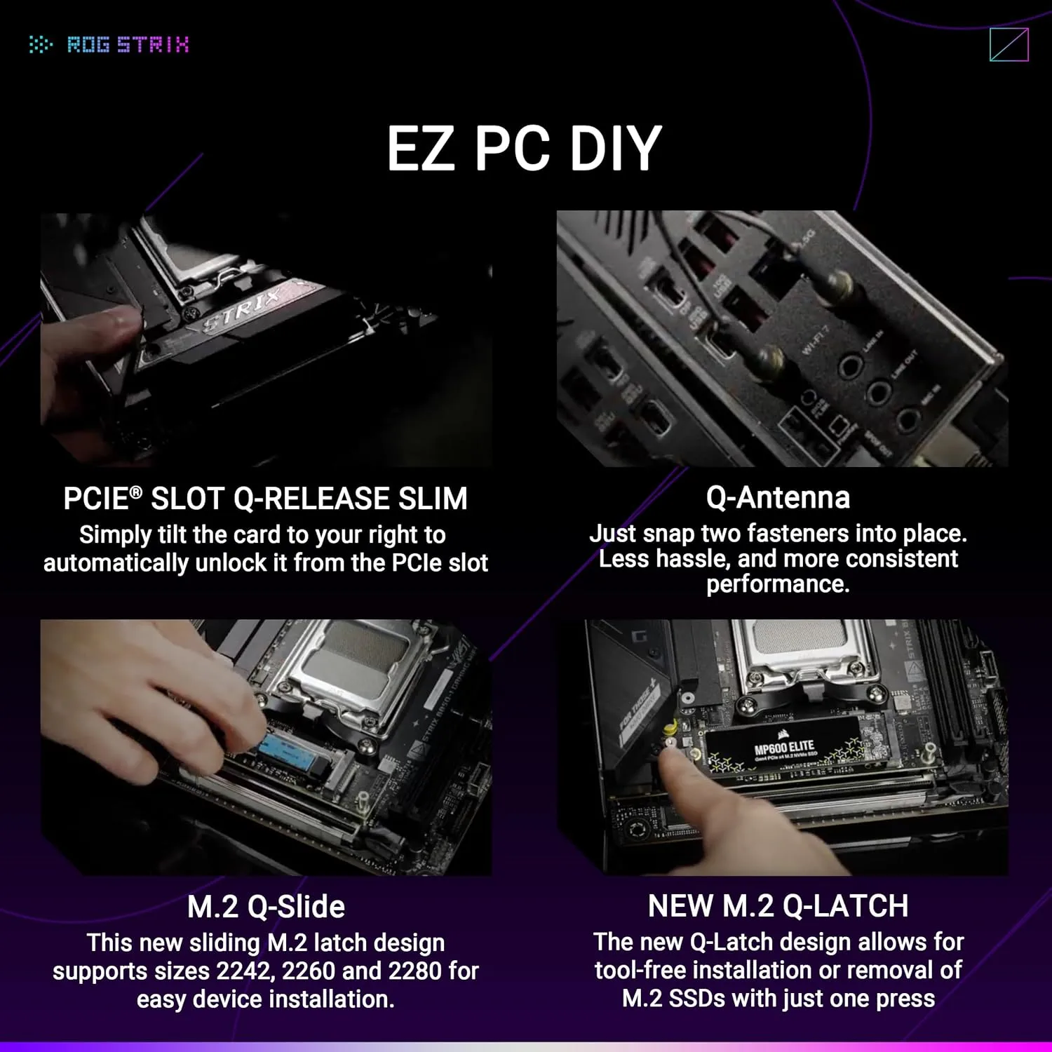 ASUS ROG Strix AM5 Gaming Motherboard DDR5 PCIe 5.0 WiFi