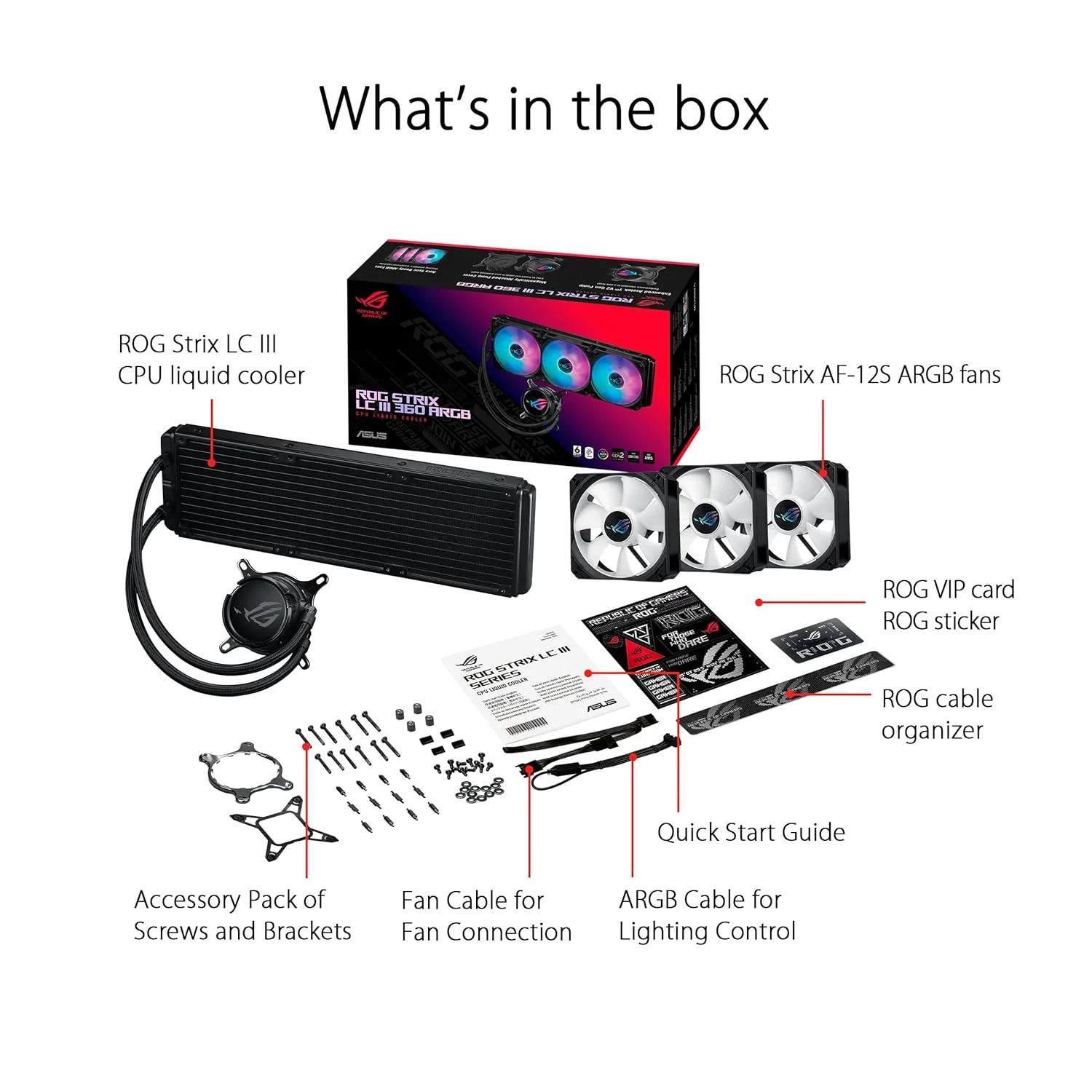 ASUS ROG Strix LC ARGB AIO Liquid CPU Cooler