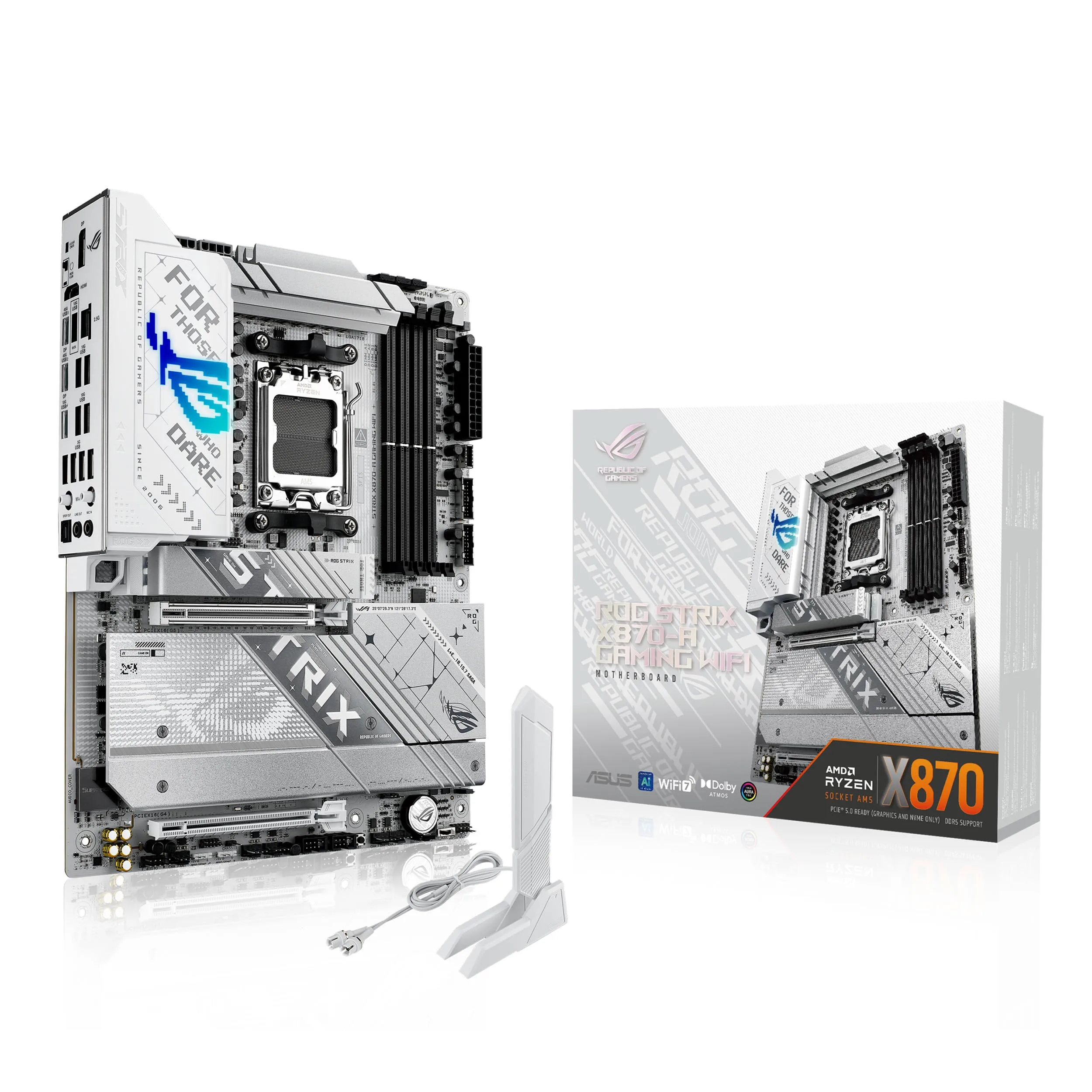 ASUS X870 ATX Motherboard - DDR5, PCIe 5.0, Wi‑Fi 7, USB4