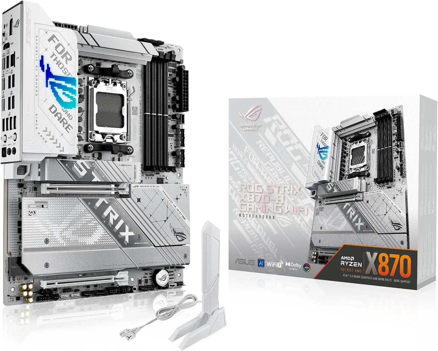 ASUS X870 ATX Motherboard - DDR5, PCIe 5.0, Wi‑Fi 7, USB4