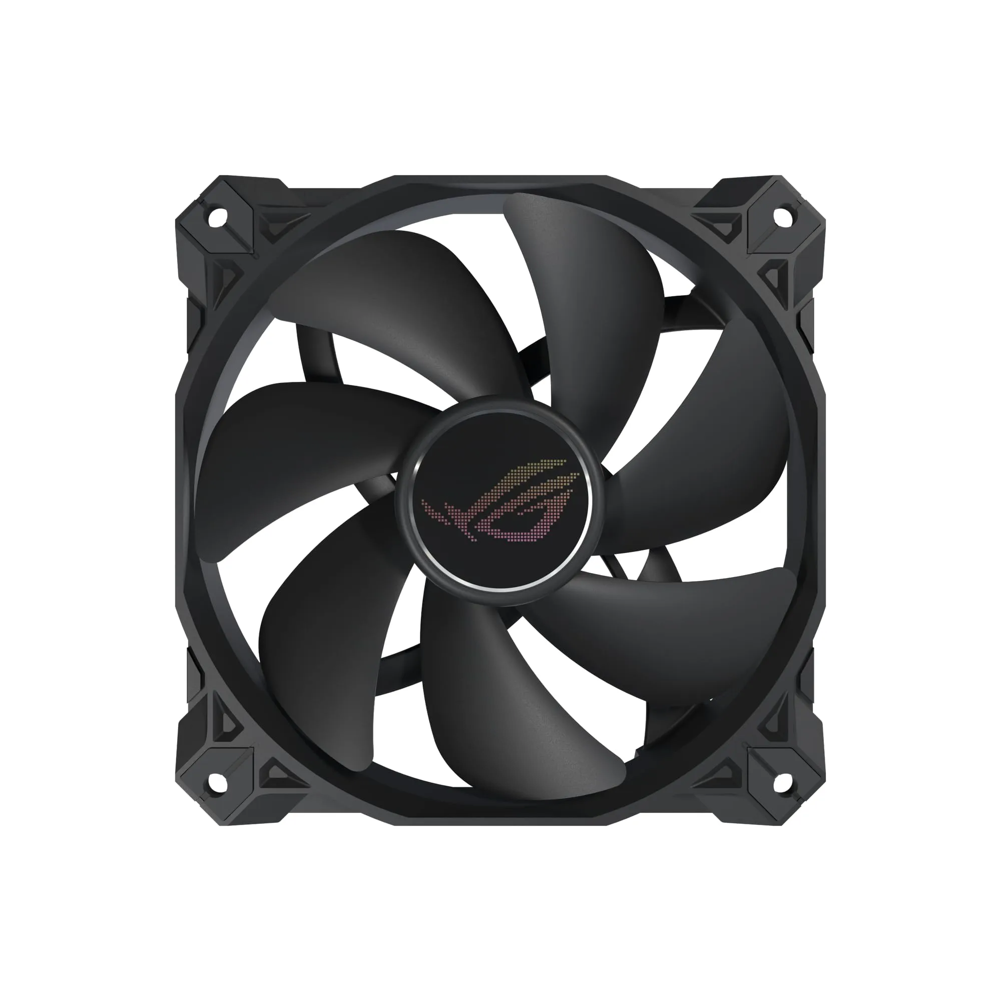 ASUS ROG Strix XF120 Whisper-Quiet, 4-pin PWM Fan for PC Cases, Radiators or CPU Cooling (120mm, up to 400,000 Hours lifespan, Magnetic-Levitation, 1800RPM) Single pack ROG Strix XF120