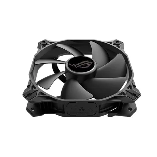 ASUS ROG Strix XF120 Whisper-Quiet, 4-pin PWM Fan for PC Cases, Radiators or CPU Cooling (120mm, up to 400,000 Hours lifespan, Magnetic-Levitation, 1800RPM) Single pack ROG Strix XF120