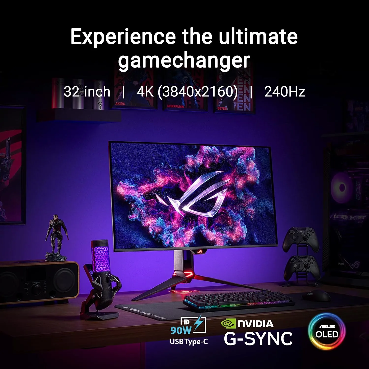ASUS ROG Swift OLED Gaming Monitor 240Hz 0.03ms