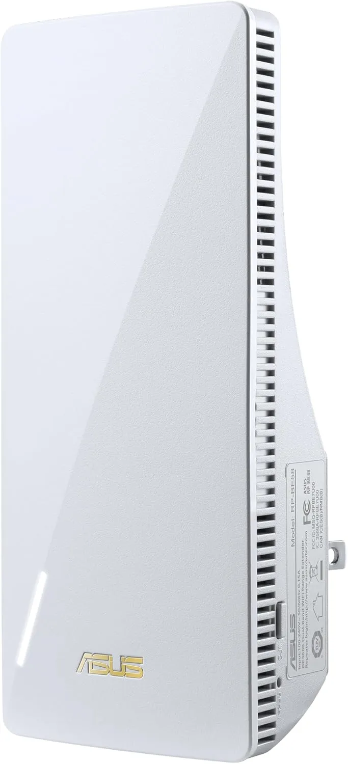 ASUS RP-BE58 BE3600 Dual Band WiFi 7 (802.11be) Range Extender, AiMesh Extender for Seamless mesh WiFi; Works with Any WiFi Router