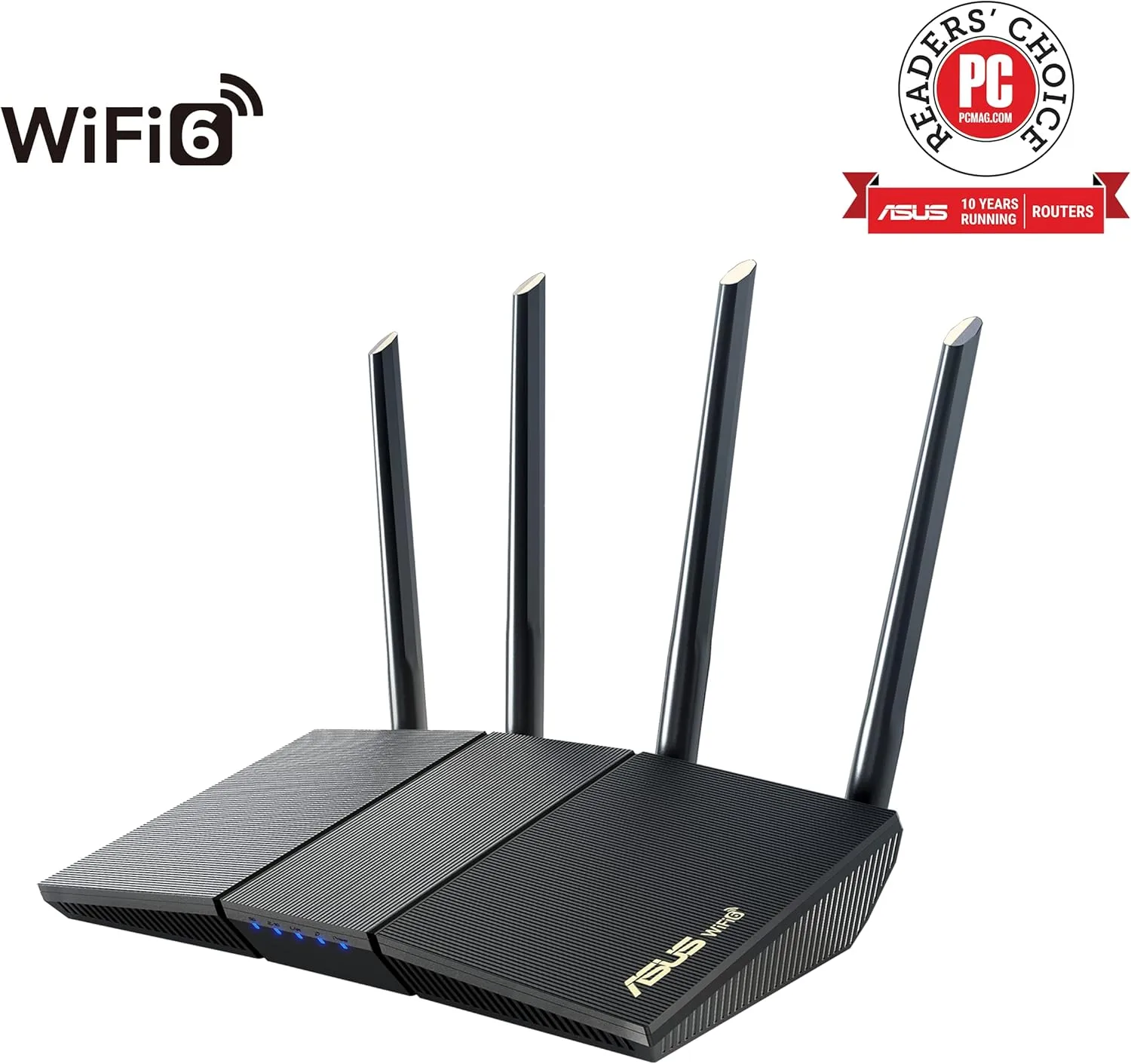 ASUS RT-AX1800S Dual Band WiFi 6 Extendable Router with AiMesh & VPN