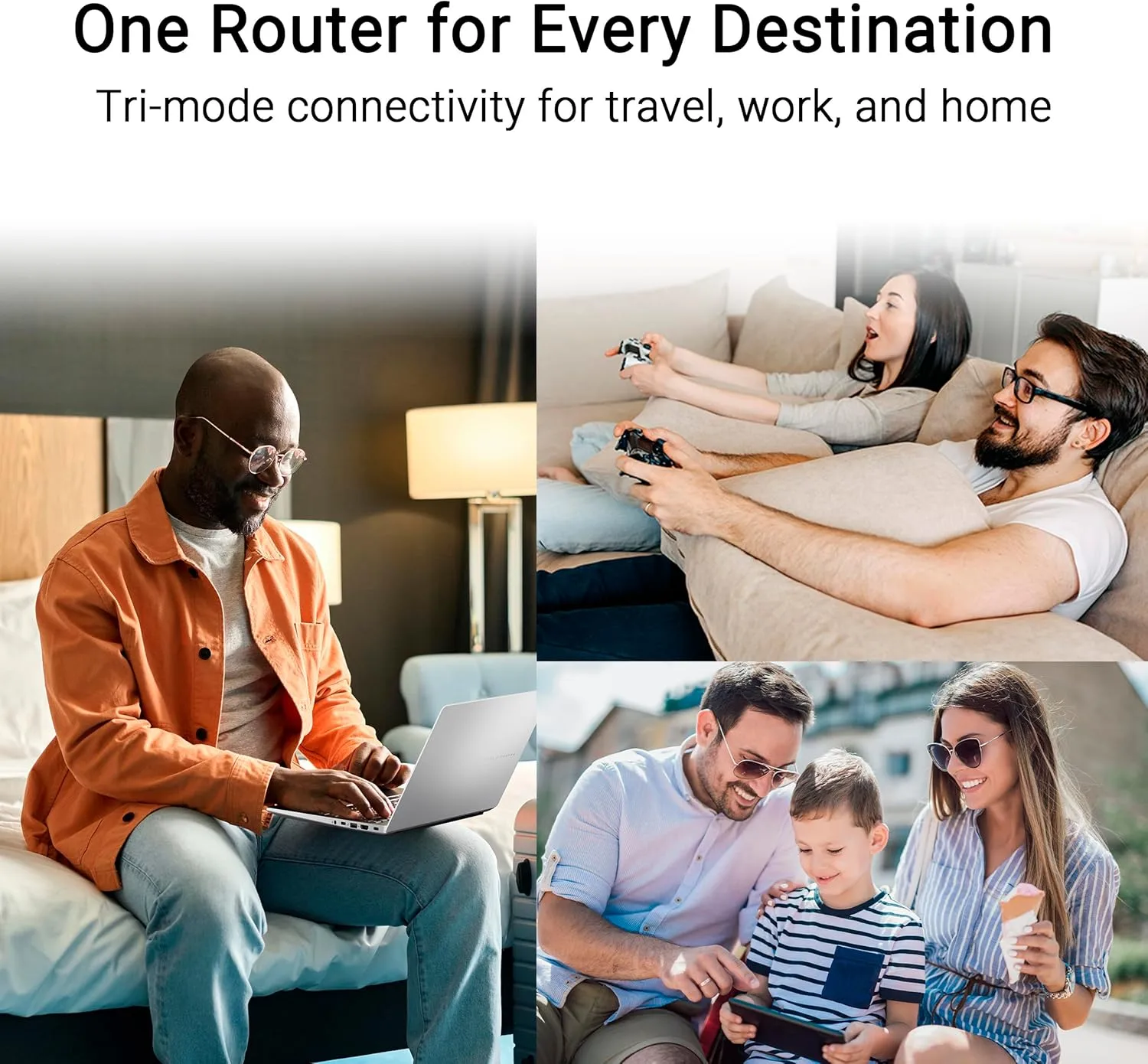 ASUS RT-BE58 Go Dual-Band WiFi 7 Portable Travel Router, 3600 Mbps, 4G/5G Tethering, Public WiFi (WISP) Mode, 2.5G Port, Advanced Network Security & VPNs, RV/Cruise/Mobile, USB-C Power Delivery