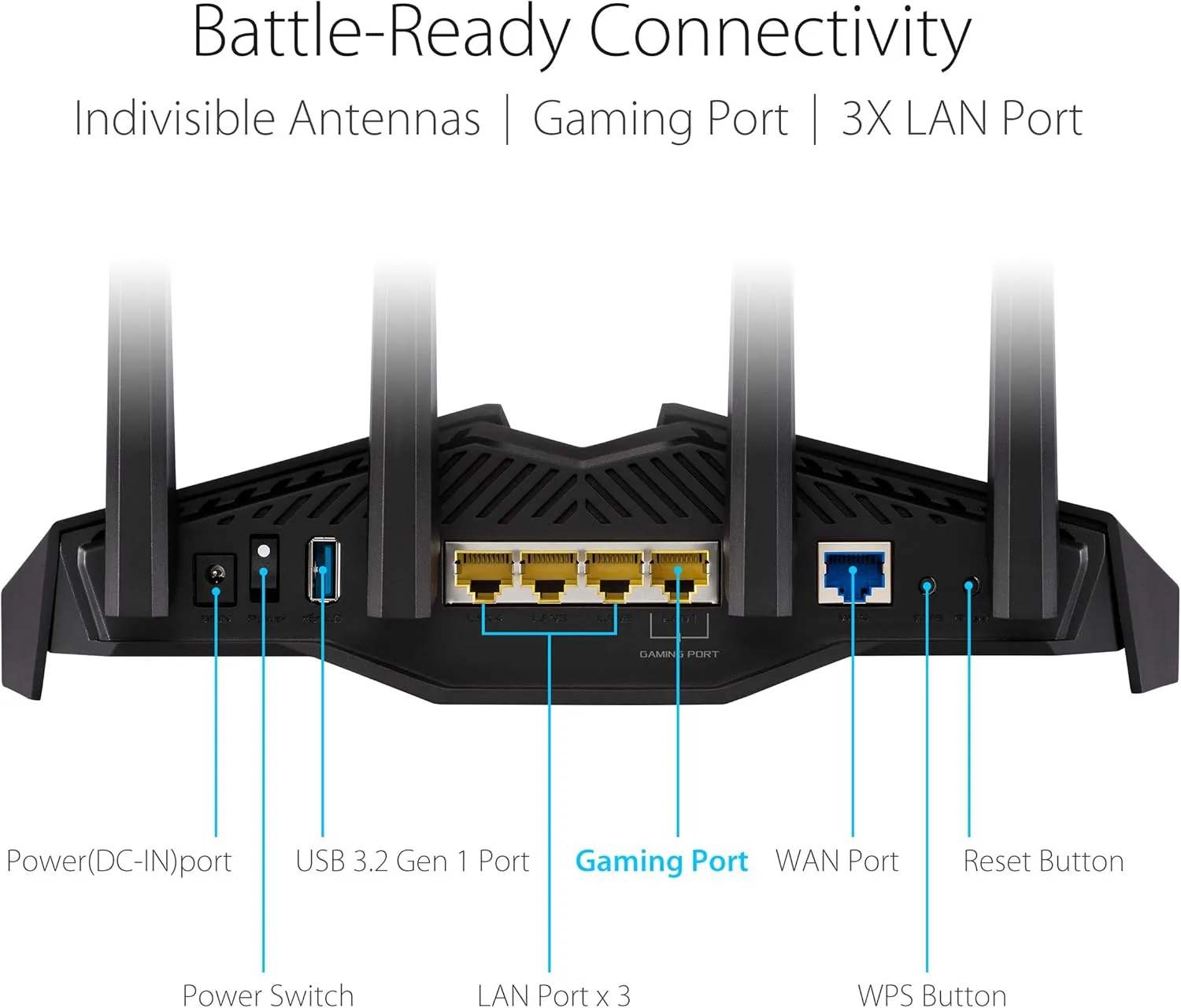 ASUS Dual-Band WiFi Router with AiMesh and Advanced Network Security