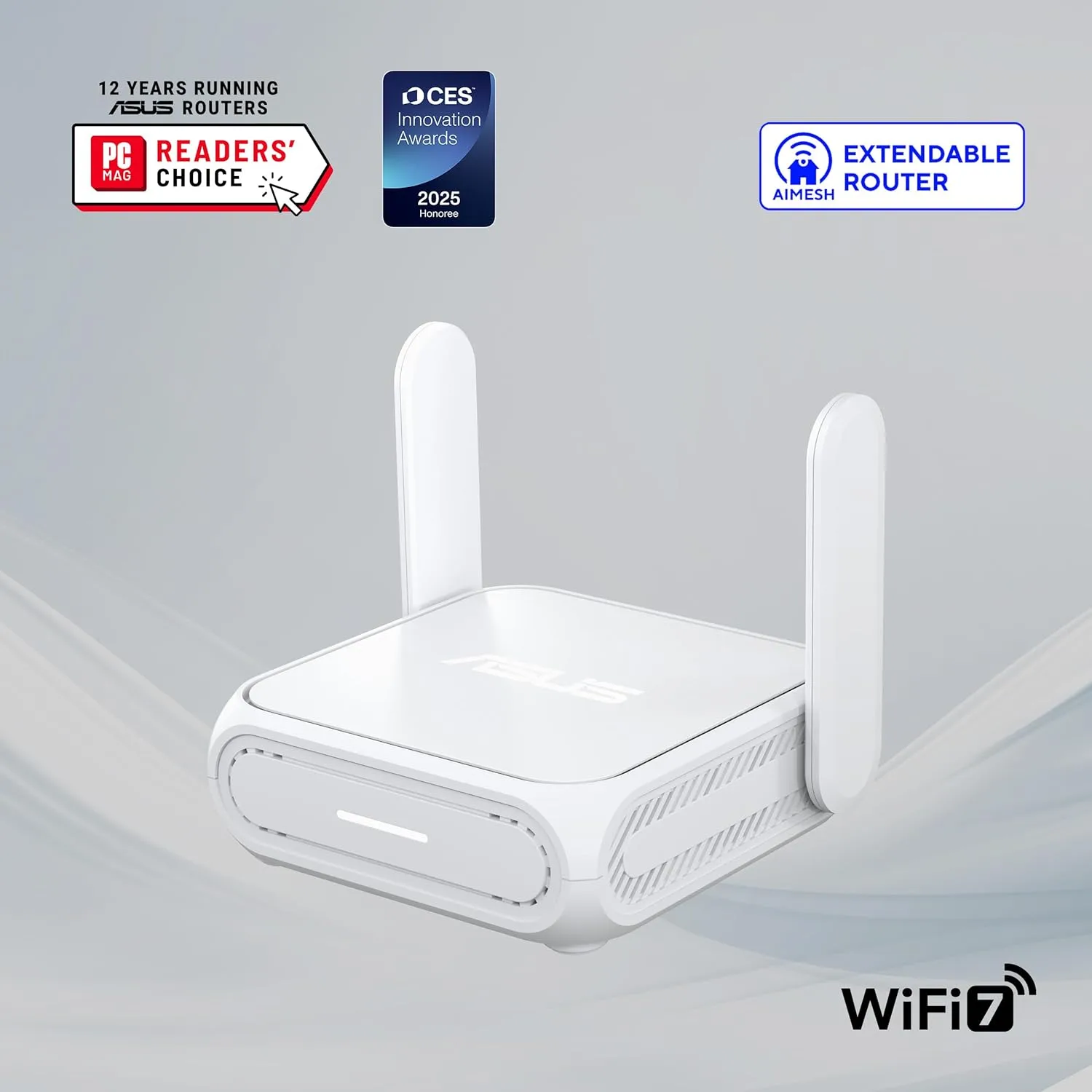 ASUS RT-BE58 Go Dual-Band WiFi 7 Portable Travel Router, 3600 Mbps, 4G/5G Tethering, Public WiFi (WISP) Mode, 2.5G Port, Advanced Network Security & VPNs, RV/Cruise/Mobile, USB-C Power Delivery