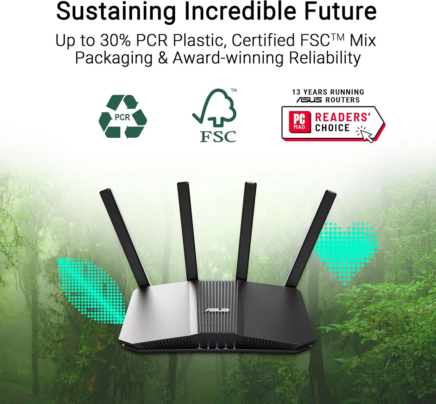 ASUS Dual-Band WiFi Router with AiMesh and Advanced Network Security