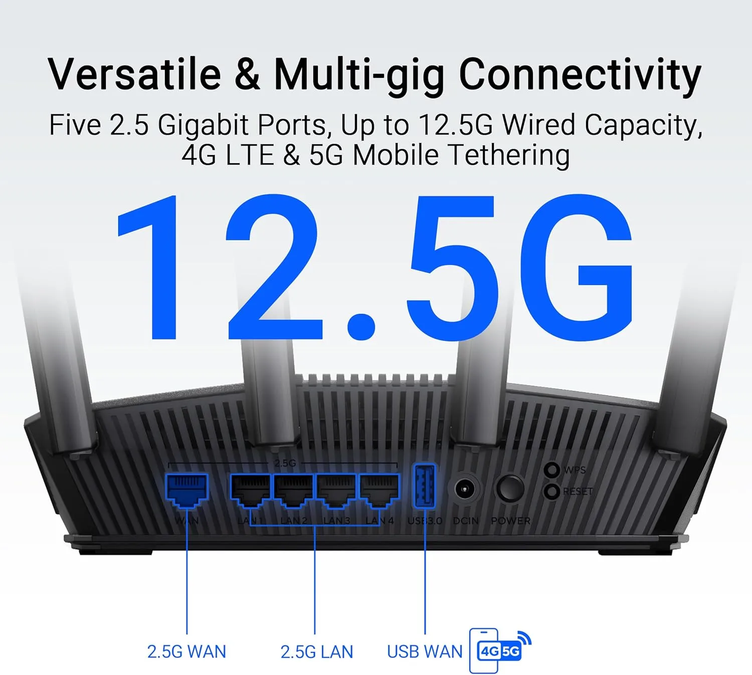 ASUS Dual-Band WiFi Router with AiMesh and Advanced Network Security