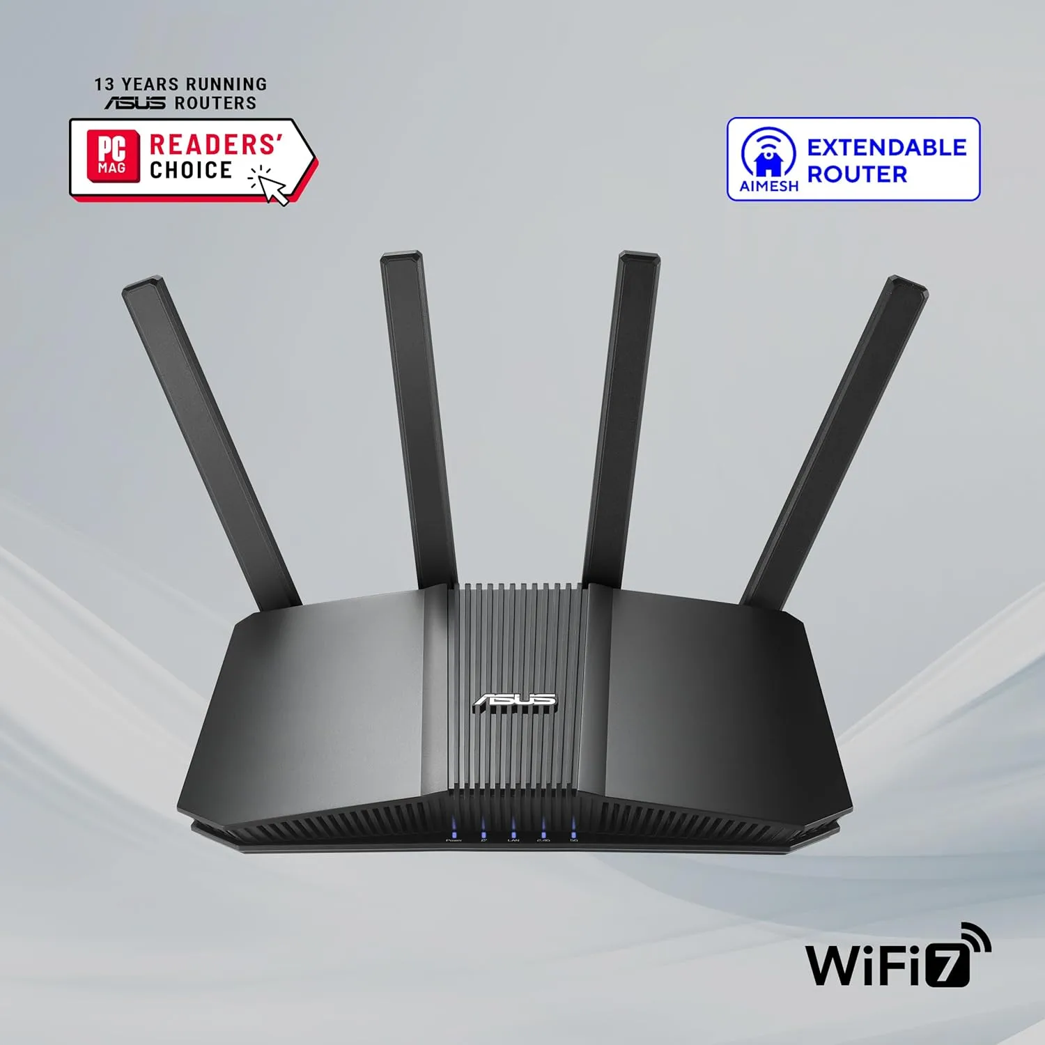 ASUS Dual-Band WiFi Router with AiMesh and Advanced Network Security