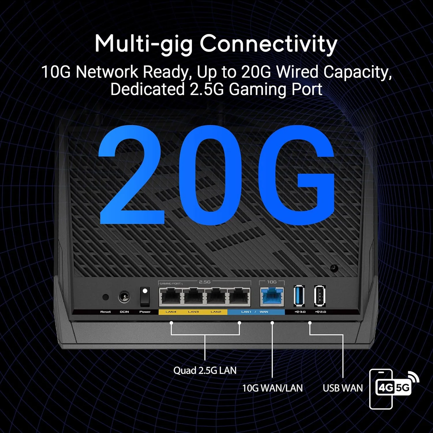 ASUS RT-BE86U BE6800 Dual-Band WiFi 7 Router, Supports 4096-QAM, MLO, AI WAN Detection, AiMesh, Subscription-Free Network Security, and Comprehensive VPN Features, Guest Network Pro, Gaming